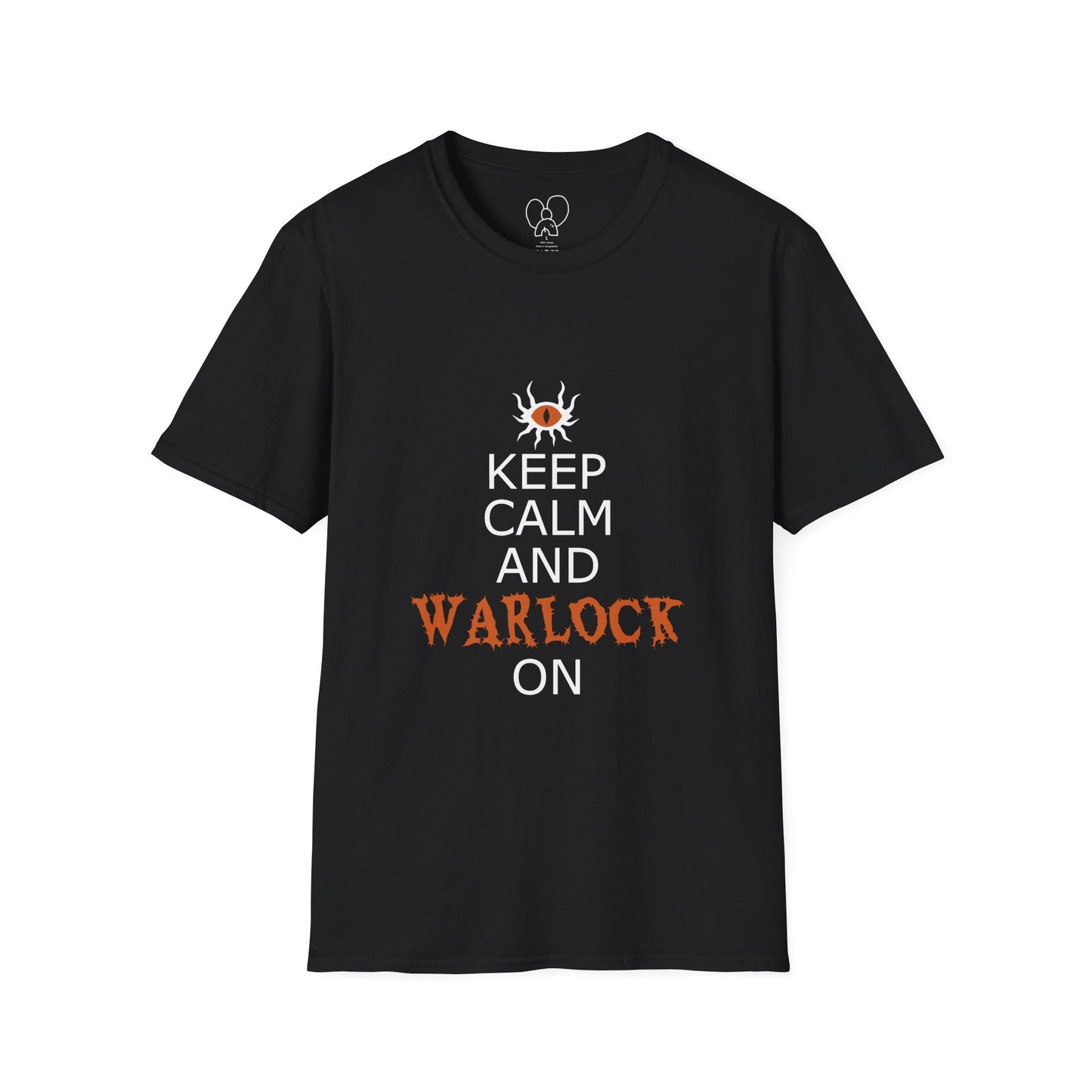Keep Calm and Warlock On T-Shirt, Halloween Shirt, Gift for Witches, Unisex Tee, Spooky Style, Casual Everyday Wear