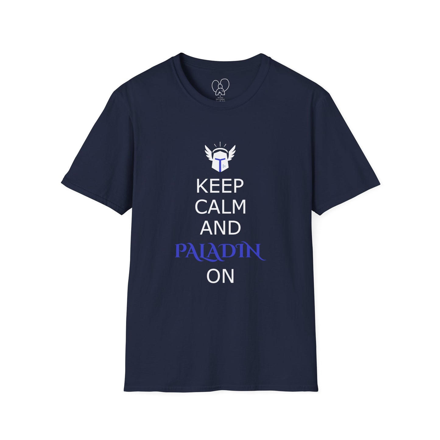 Keep Calm and Paladin On T-Shirt, Unisex Gaming Tee, Geeky Shirt, D&D Apparel, Casual Gift for Gamers, Unique Fantasy Merch