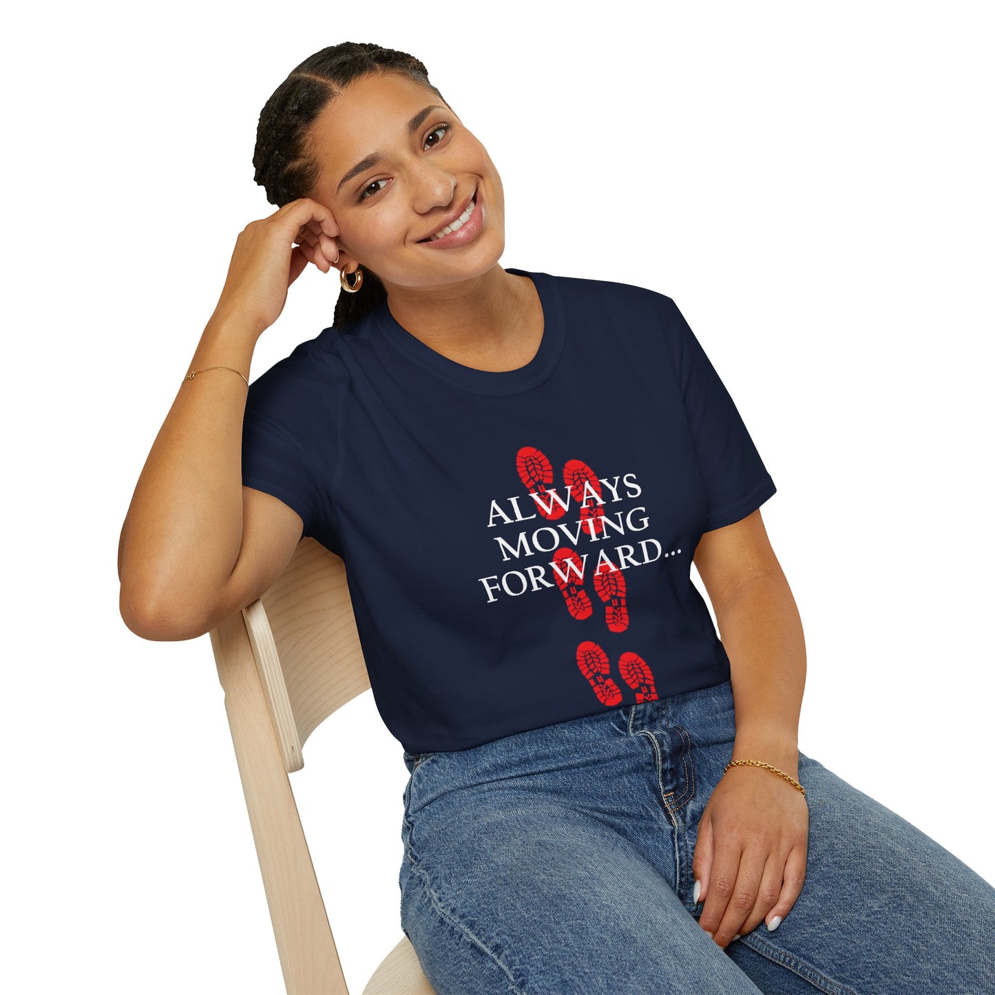 Inspirational T-Shirt for Journey Enthusiasts, Always Moving Forward, Embrace the Journey, Motivational Tee, Gift for Adventurers