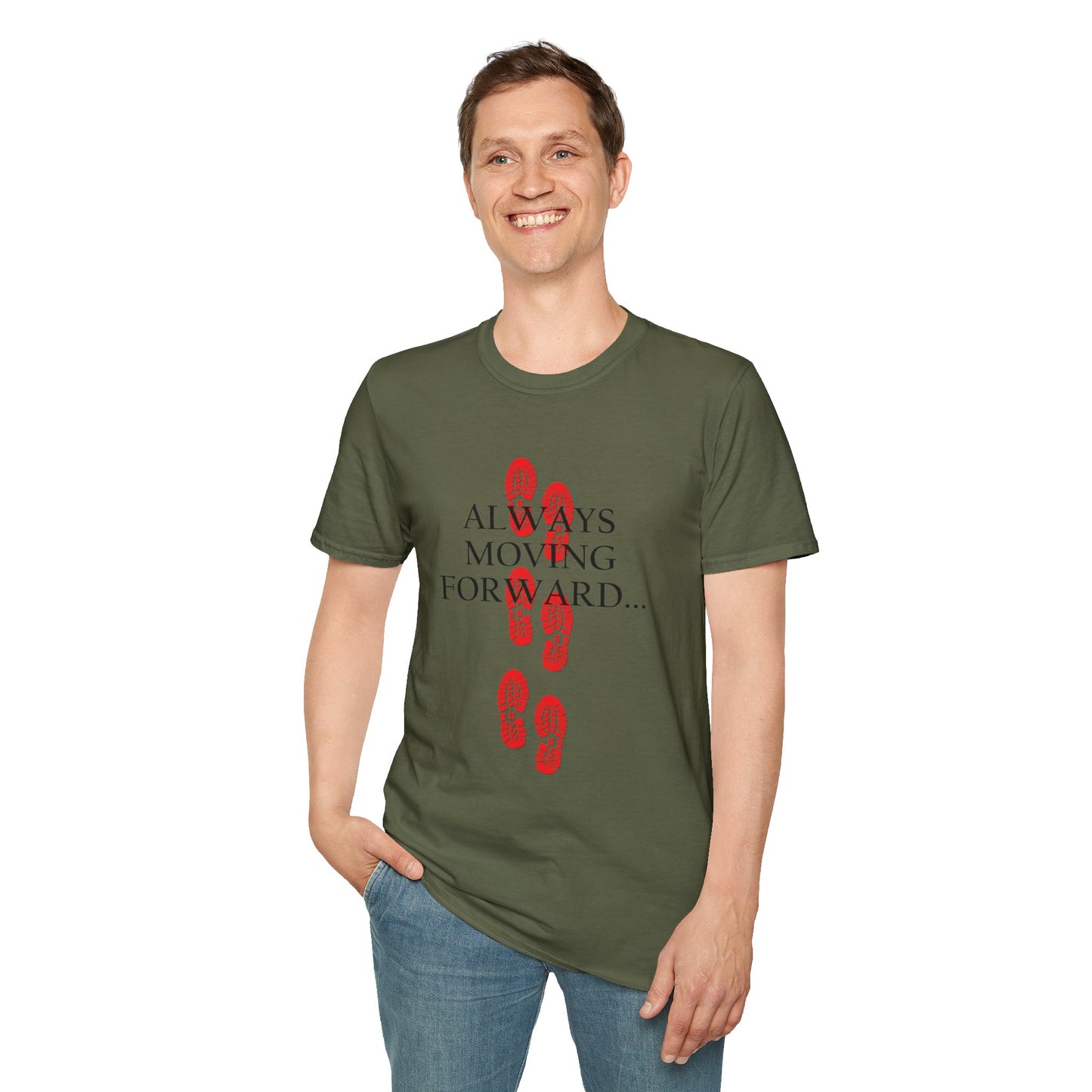 Inspirational T-Shirt for Journey Enthusiasts, Always Moving Forward, Embrace the Journey, Motivational Tee, Gift for Adventurers