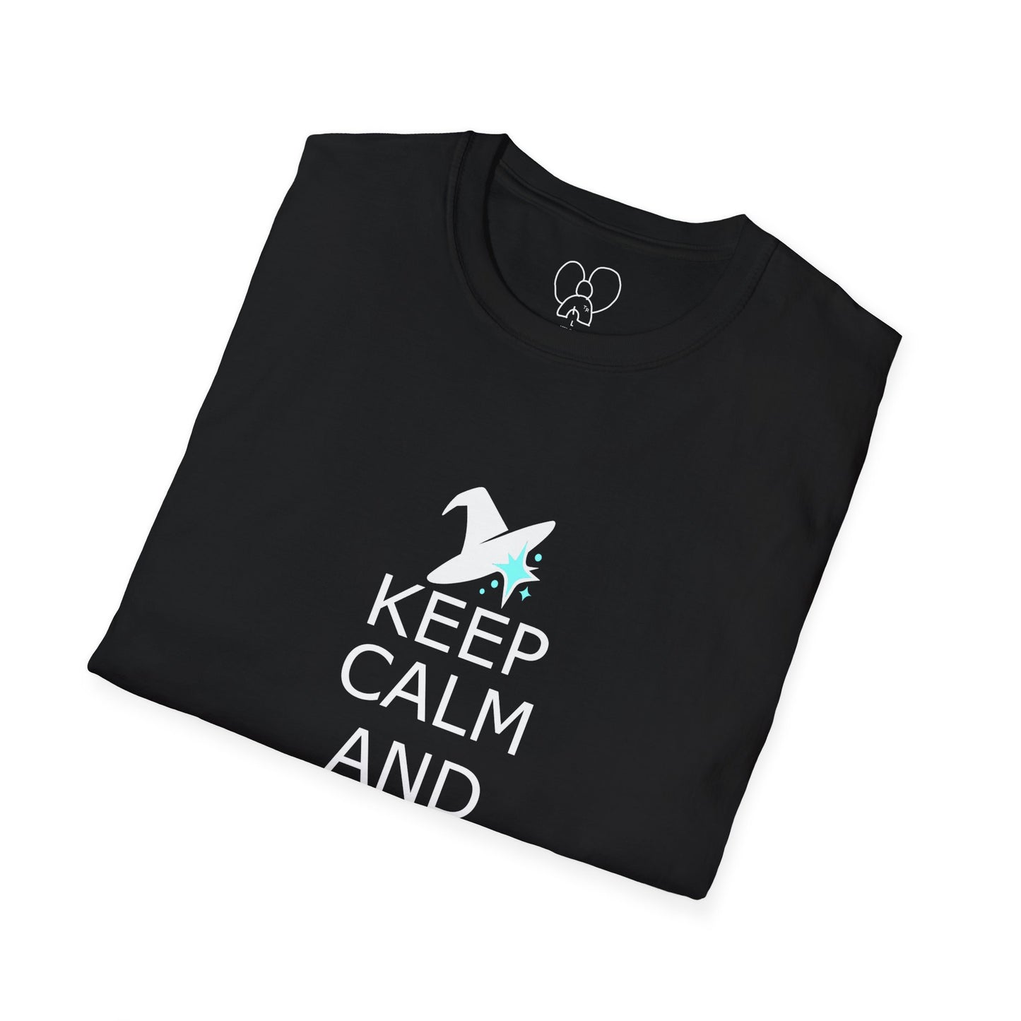 Keep Calm and Wizard On T-Shirt, Unisex Tee, Magical Gift, Ideal for Wizards, Birthday Gift, Casual Wear, Relaxed Vibe