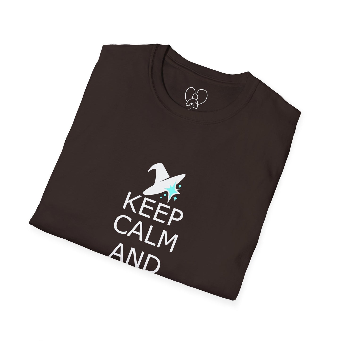 Keep Calm and Wizard On T-Shirt, Unisex Tee, Magical Gift, Ideal for Wizards, Birthday Gift, Casual Wear, Relaxed Vibe