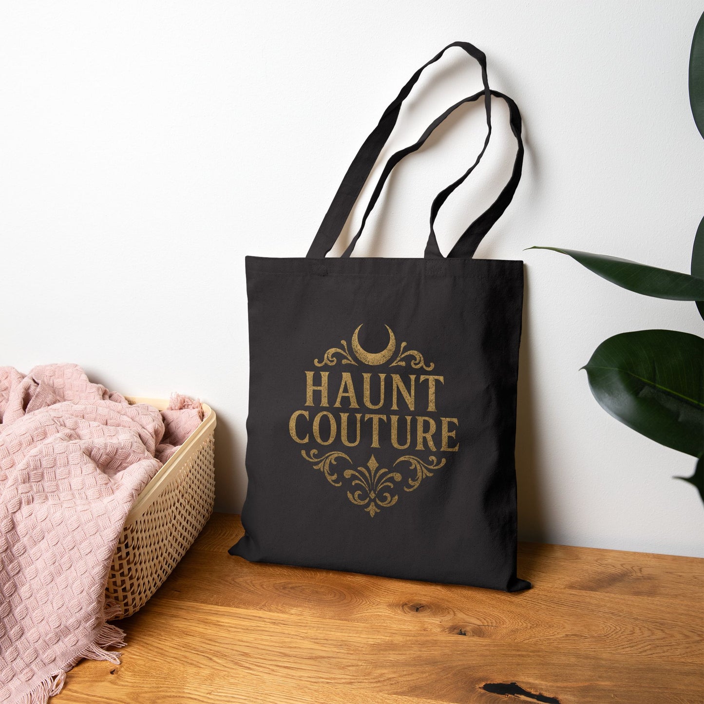 Halloween Ghost Tote Bag - Creep It Real, Haunt Couture, Eco-Friendly Shopping Bag, Fall Festival, Trick or Treat