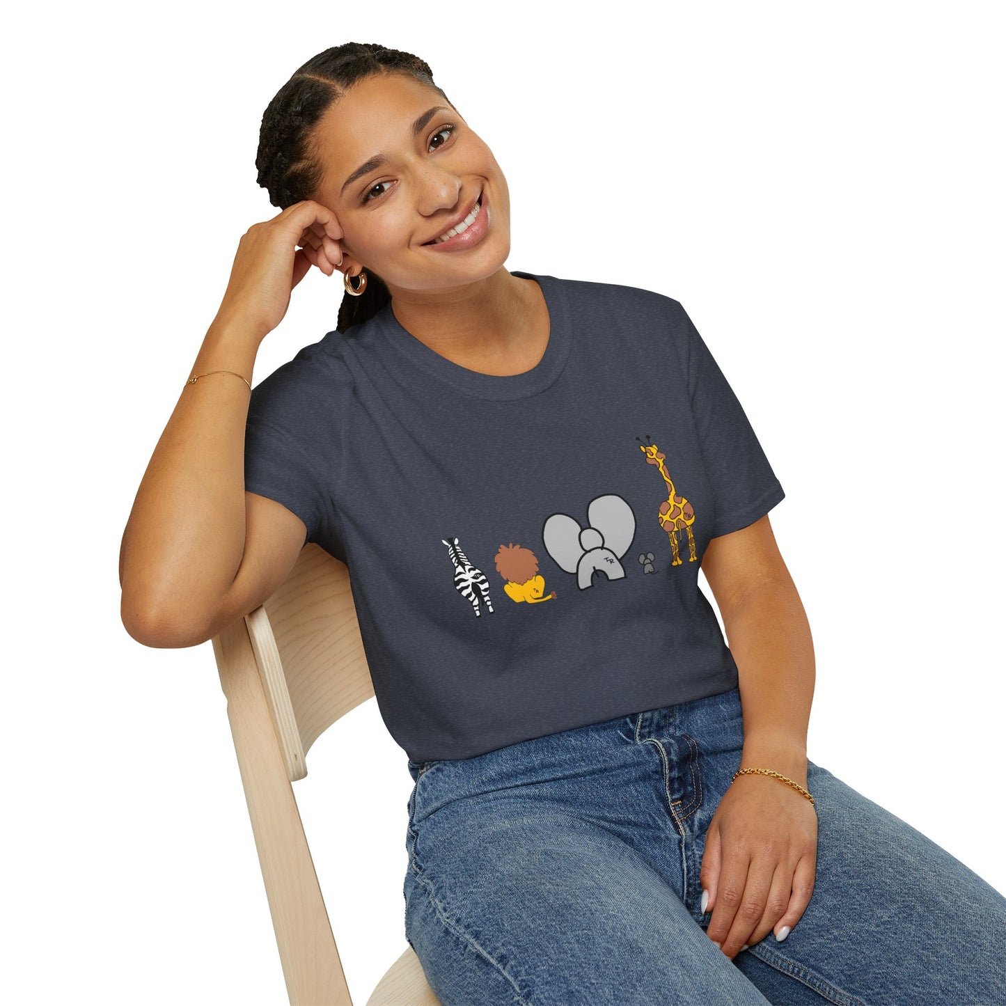 Animal Band Graphic T-Shirt, Cute Zoo Animal Tee, Unisex T-Shirt, Birthday Gift, Fun, Family, Party Outfit, Adventure Shirt