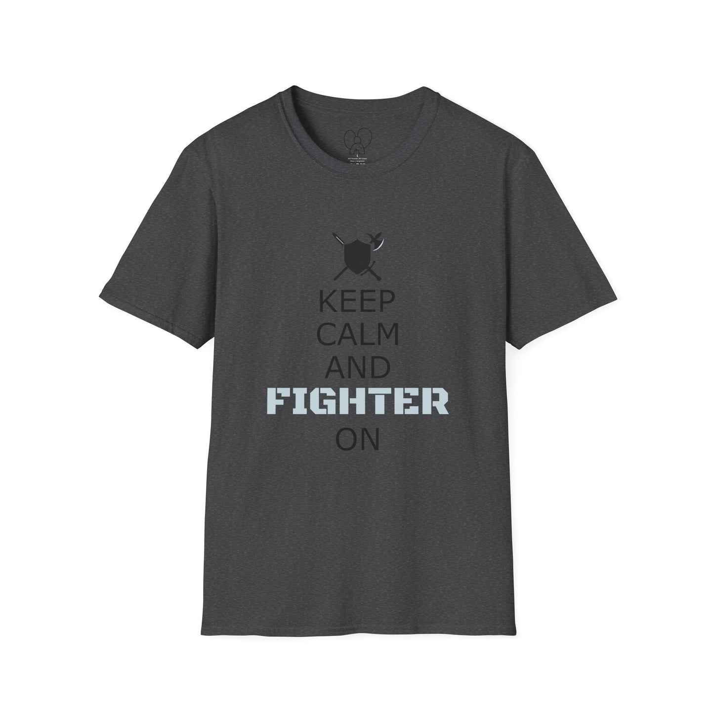 Keep Calm Fighter Unisex T-Shirt, Inspirational Tee, Motivational Apparel, Gift for Fighters, Self-Improvement Outfit