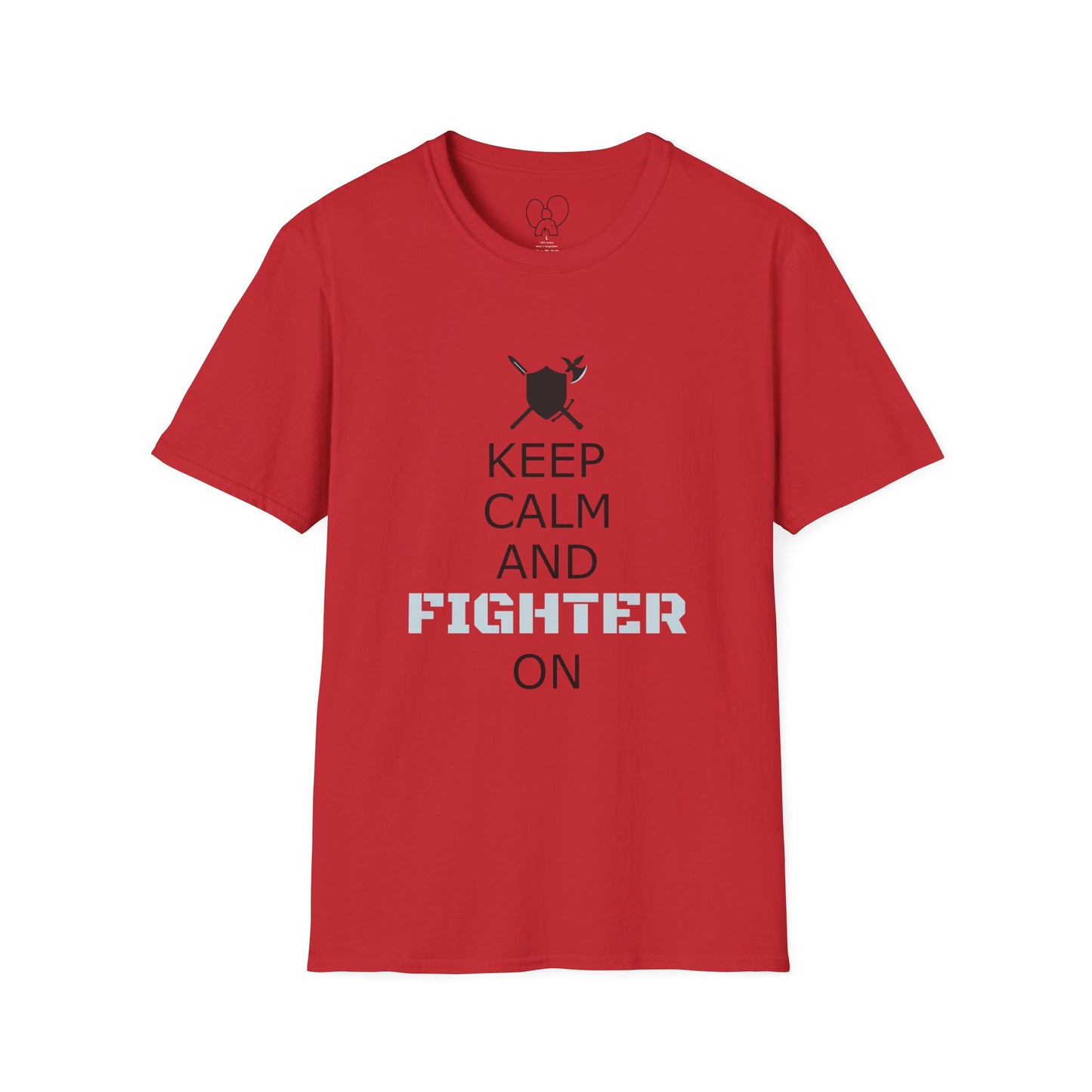 Keep Calm Fighter Unisex T-Shirt, Inspirational Tee, Motivational Apparel, Gift for Fighters, Self-Improvement Outfit
