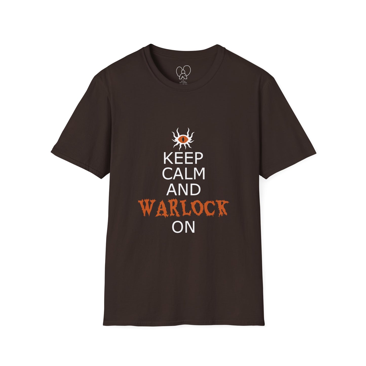 Keep Calm and Warlock On T-Shirt, Halloween Shirt, Gift for Witches, Unisex Tee, Spooky Style, Casual Everyday Wear