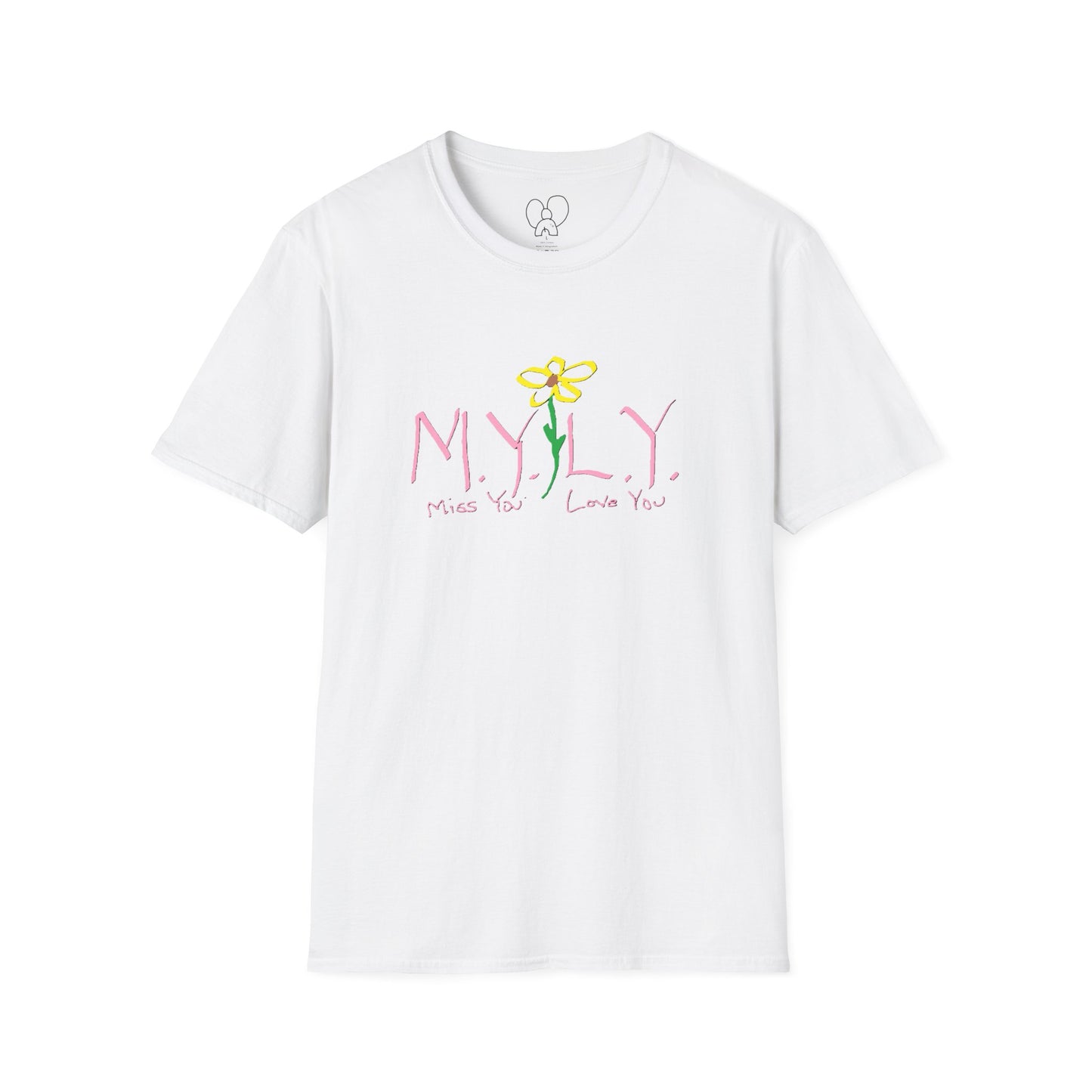 Unisex Softstyle T-Shirt with 'Miss You, Love You' Floral Design - Perfect for Gifts, Casual Wear, Friendship, Love