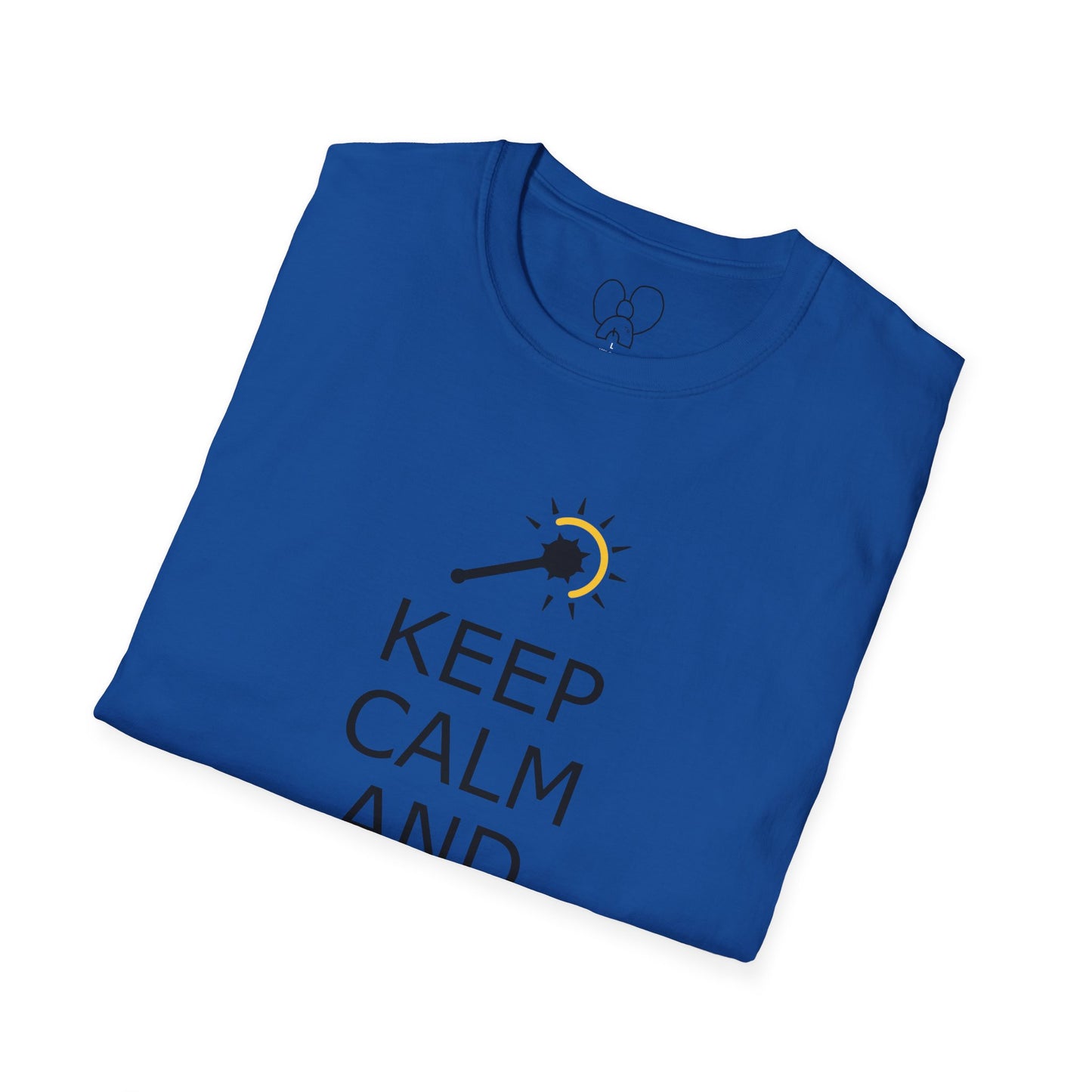 Keep Calm and Cleric On T-Shirt, Unisex Gamer Tee, Fun Graphic Tee, Role-Playing Shirt, Gift for D&D Players