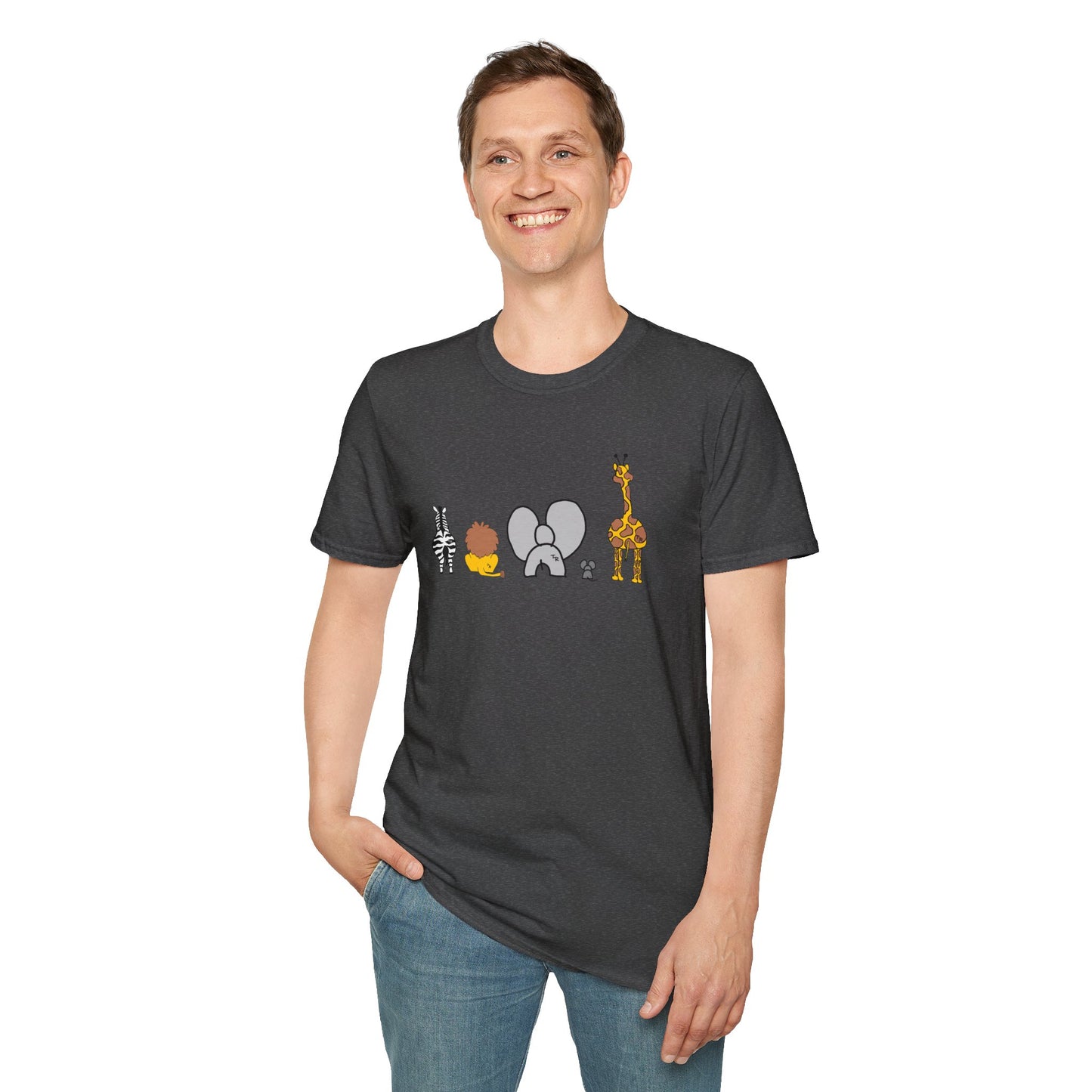 Animal Band Graphic T-Shirt, Cute Zoo Animal Tee, Unisex T-Shirt, Birthday Gift, Fun, Family, Party Outfit, Adventure Shirt