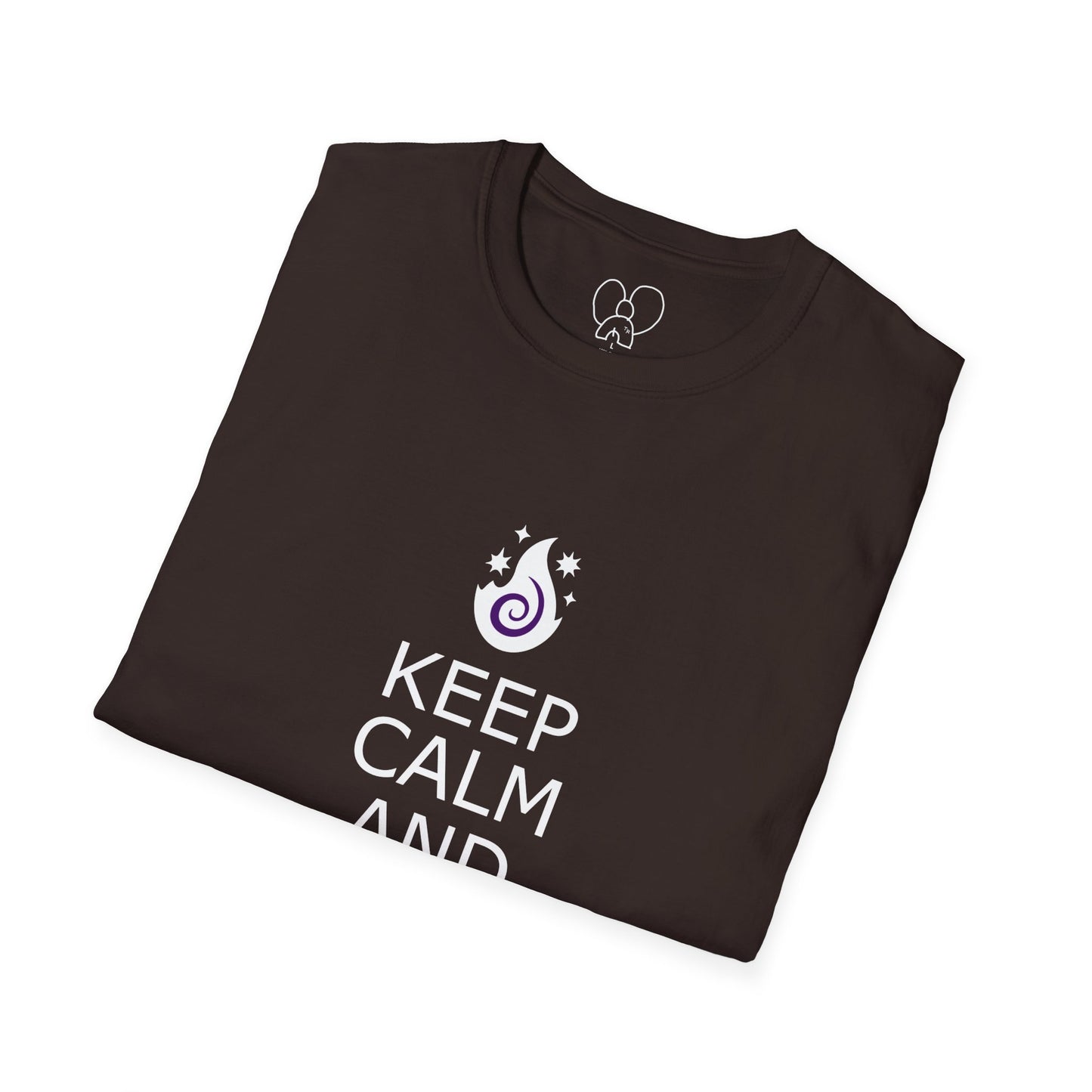 Keep Calm Sorcerer T-Shirt, Unisex Softstyle Tee, Magical Gift, Halloween Apparel, Witchy Vibes, Casual Wear