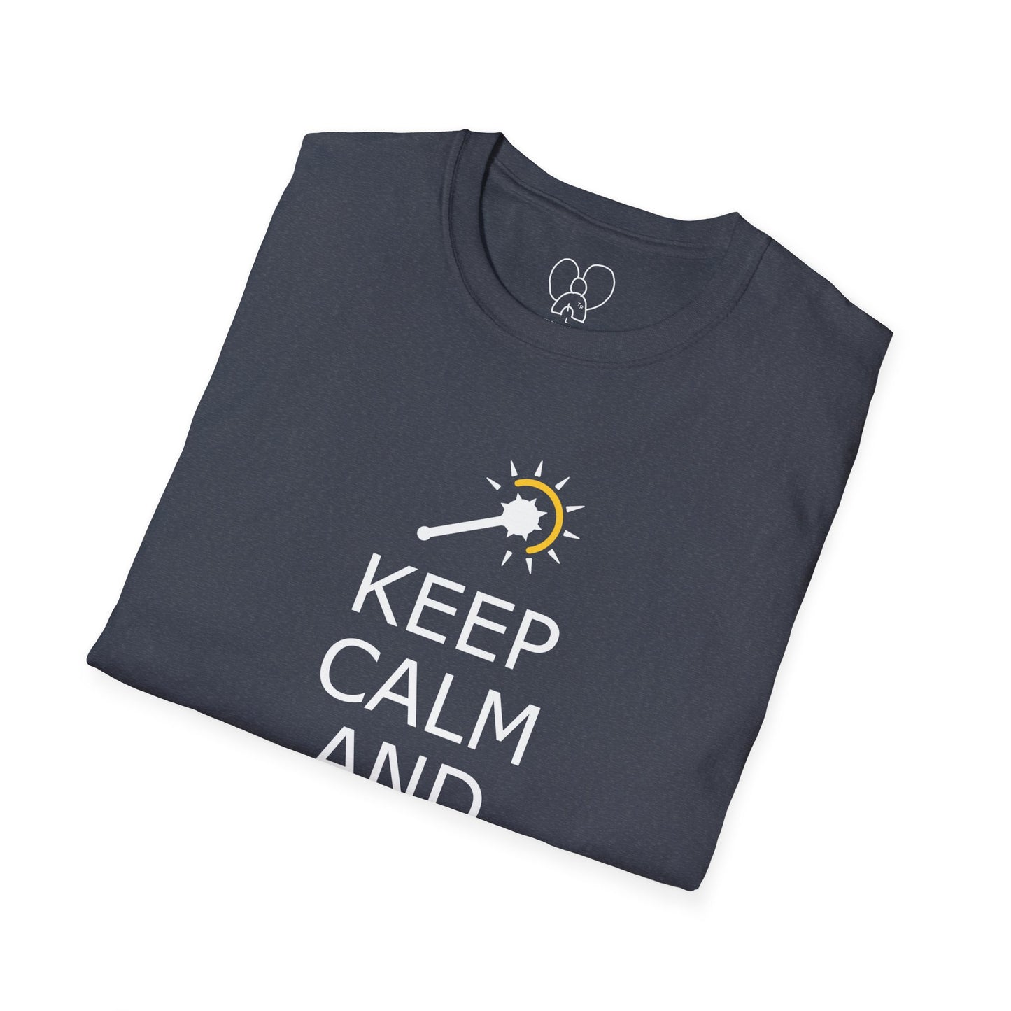 Keep Calm and Cleric On T-Shirt, Unisex Gamer Tee, Fun Graphic Tee, Role-Playing Shirt, Gift for D&D Players