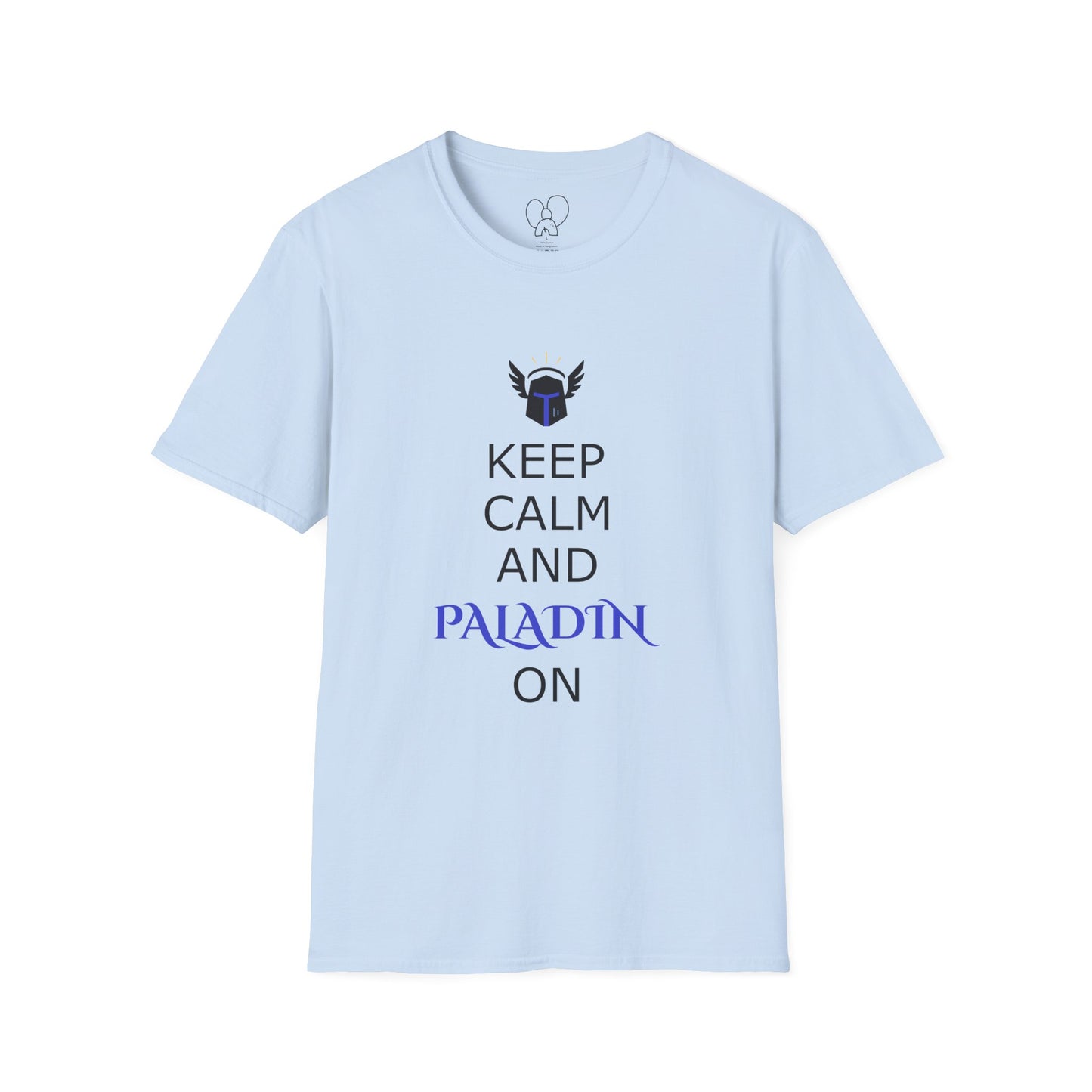 Keep Calm and Paladin On T-Shirt, Unisex Gaming Tee, Geeky Shirt, D&D Apparel, Casual Gift for Gamers, Unique Fantasy Merch