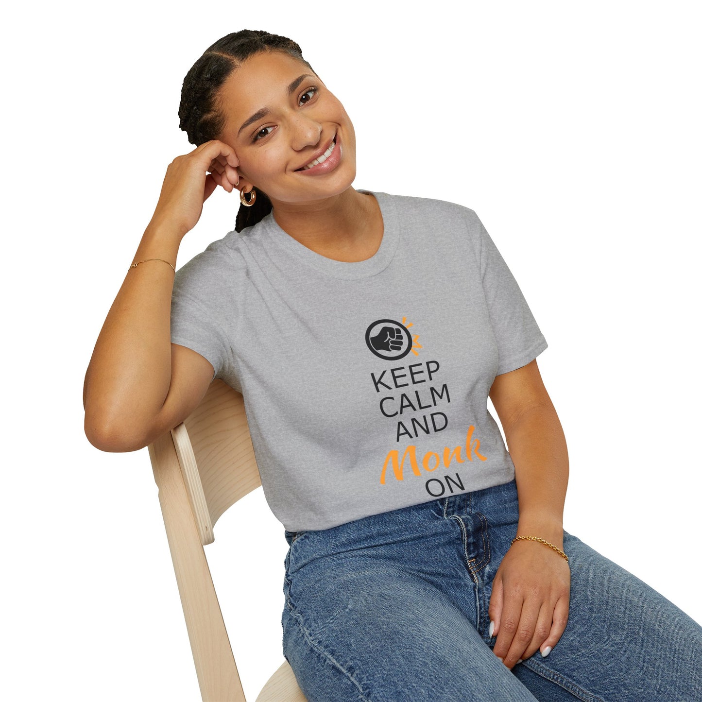 Unisex T-Shirt Keep Calm and Monk On