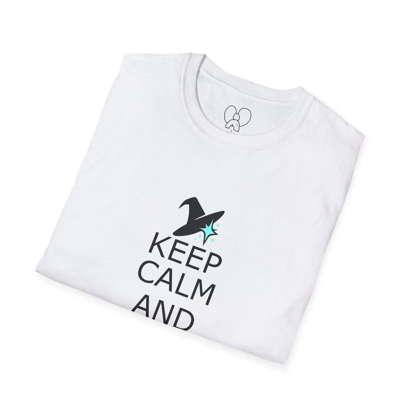 Keep Calm and Wizard On T-Shirt, Unisex Tee, Magical Gift, Ideal for Wizards, Birthday Gift, Casual Wear, Relaxed Vibe