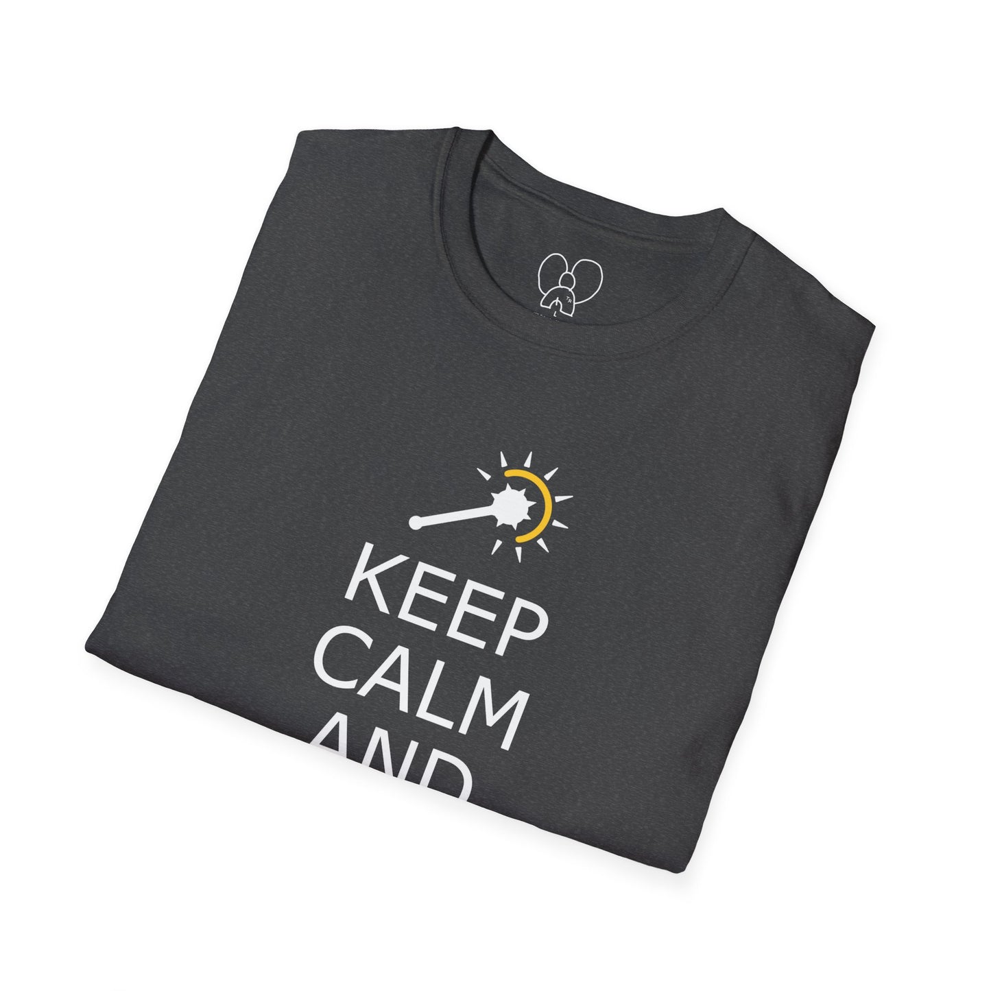 Keep Calm and Cleric On T-Shirt, Unisex Gamer Tee, Fun Graphic Tee, Role-Playing Shirt, Gift for D&D Players