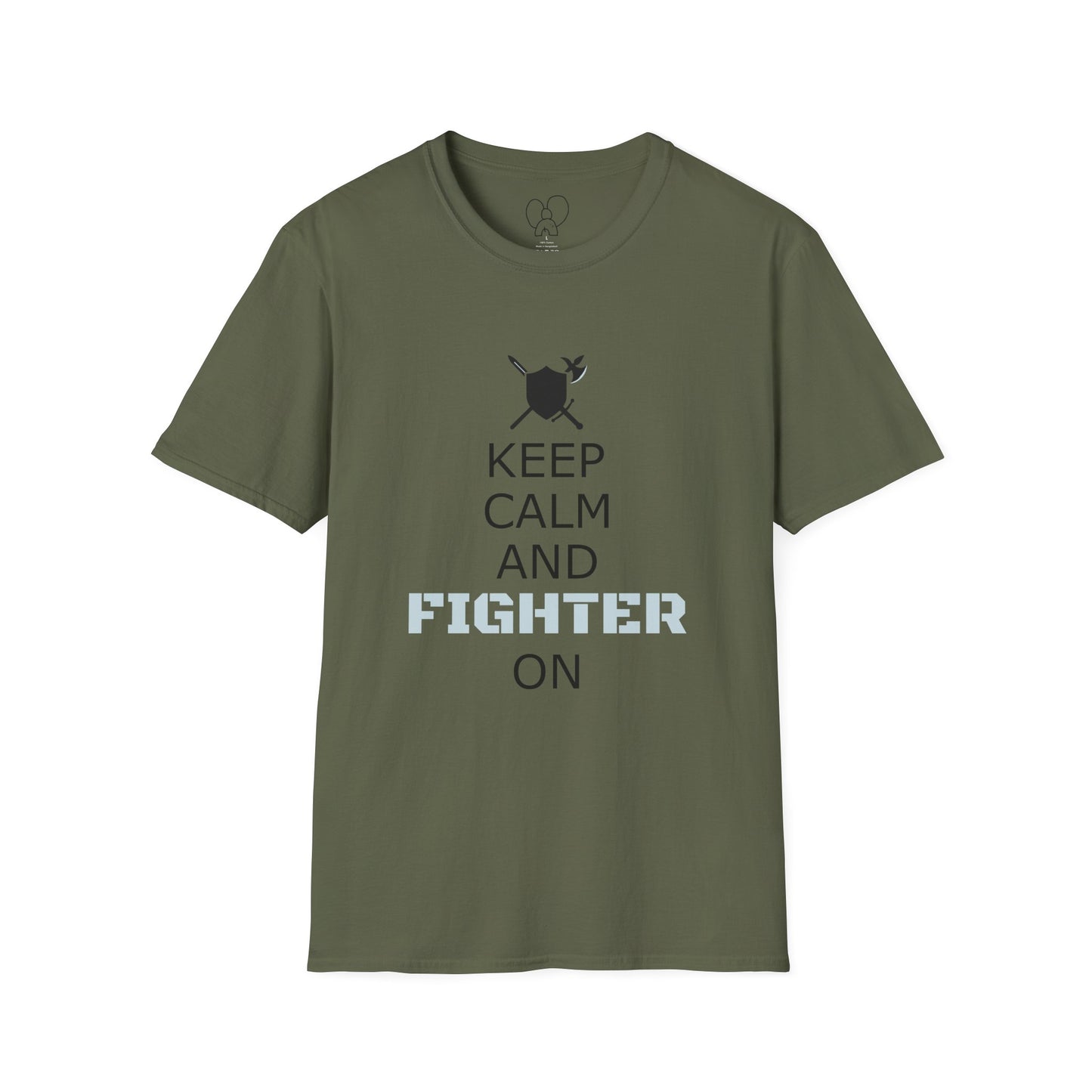 Keep Calm Fighter Unisex T-Shirt, Inspirational Tee, Motivational Apparel, Gift for Fighters, Self-Improvement Outfit