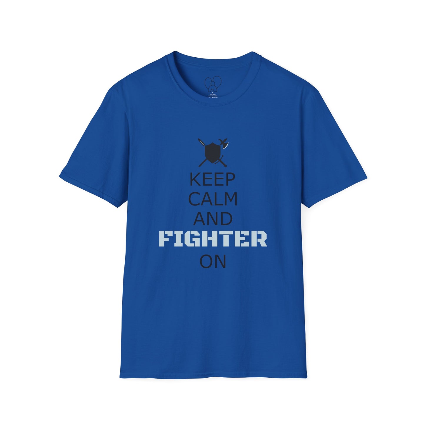 Keep Calm Fighter Unisex T-Shirt, Inspirational Tee, Motivational Apparel, Gift for Fighters, Self-Improvement Outfit