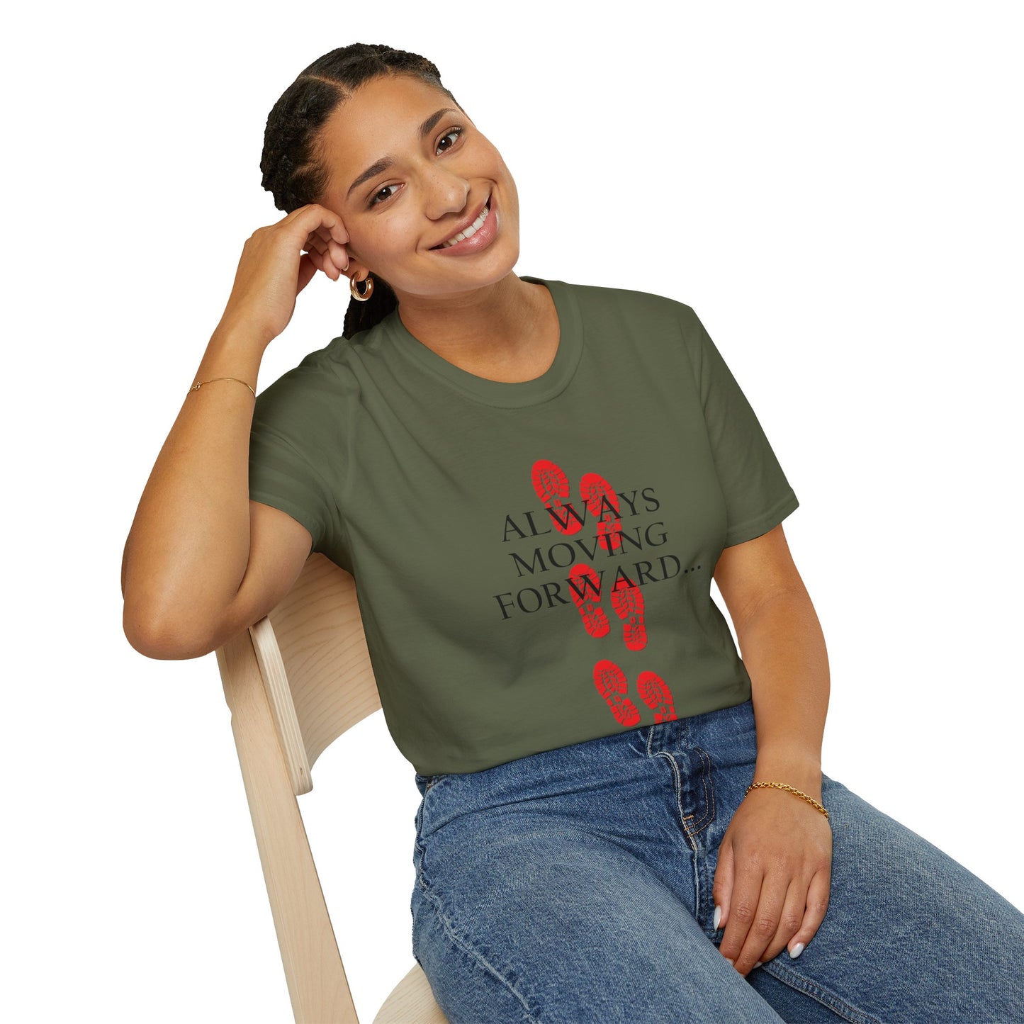 Inspirational T-Shirt for Journey Enthusiasts, Always Moving Forward, Embrace the Journey, Motivational Tee, Gift for Adventurers