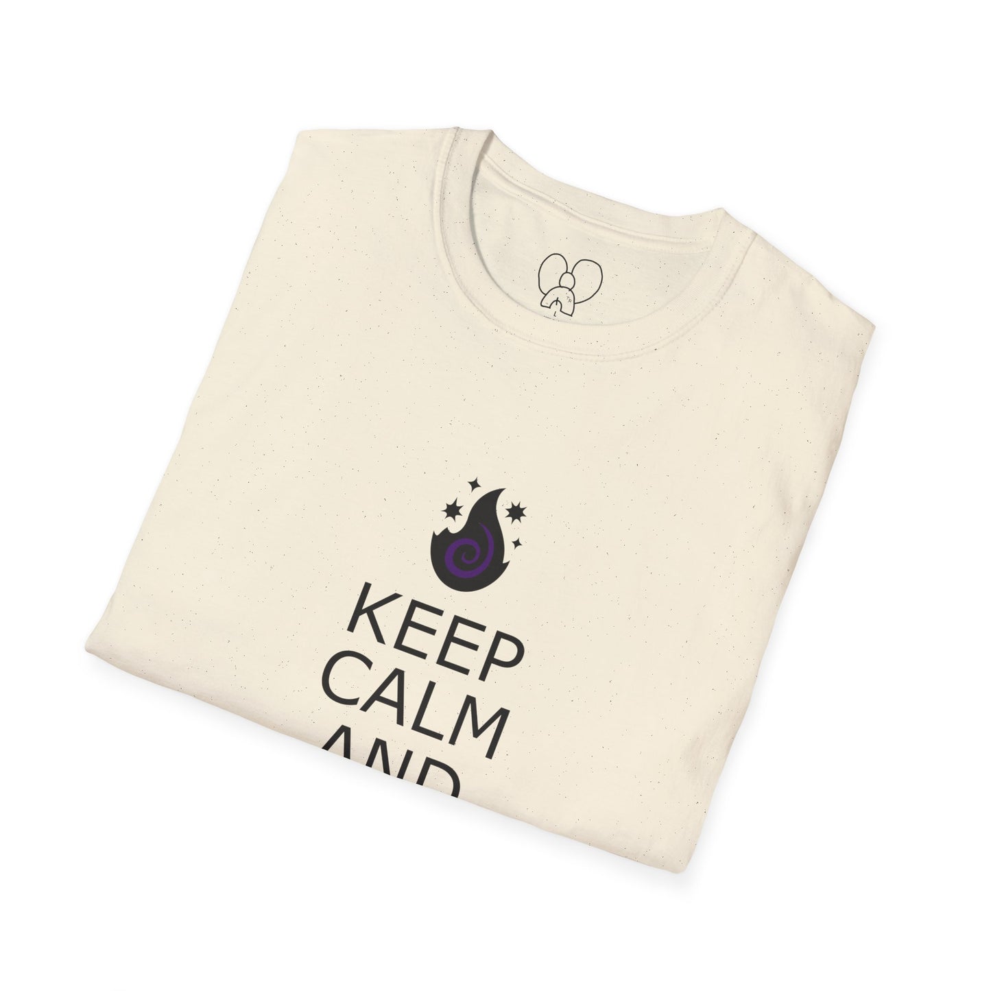 Keep Calm Sorcerer T-Shirt, Unisex Softstyle Tee, Magical Gift, Halloween Apparel, Witchy Vibes, Casual Wear
