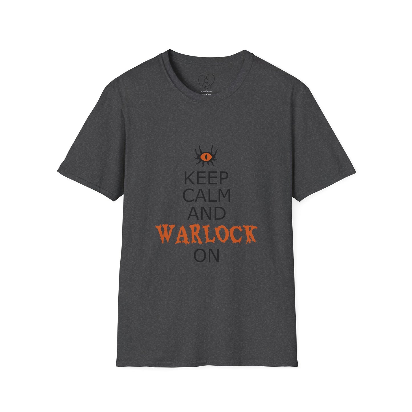 Keep Calm and Warlock On T-Shirt, Halloween Shirt, Gift for Witches, Unisex Tee, Spooky Style, Casual Everyday Wear