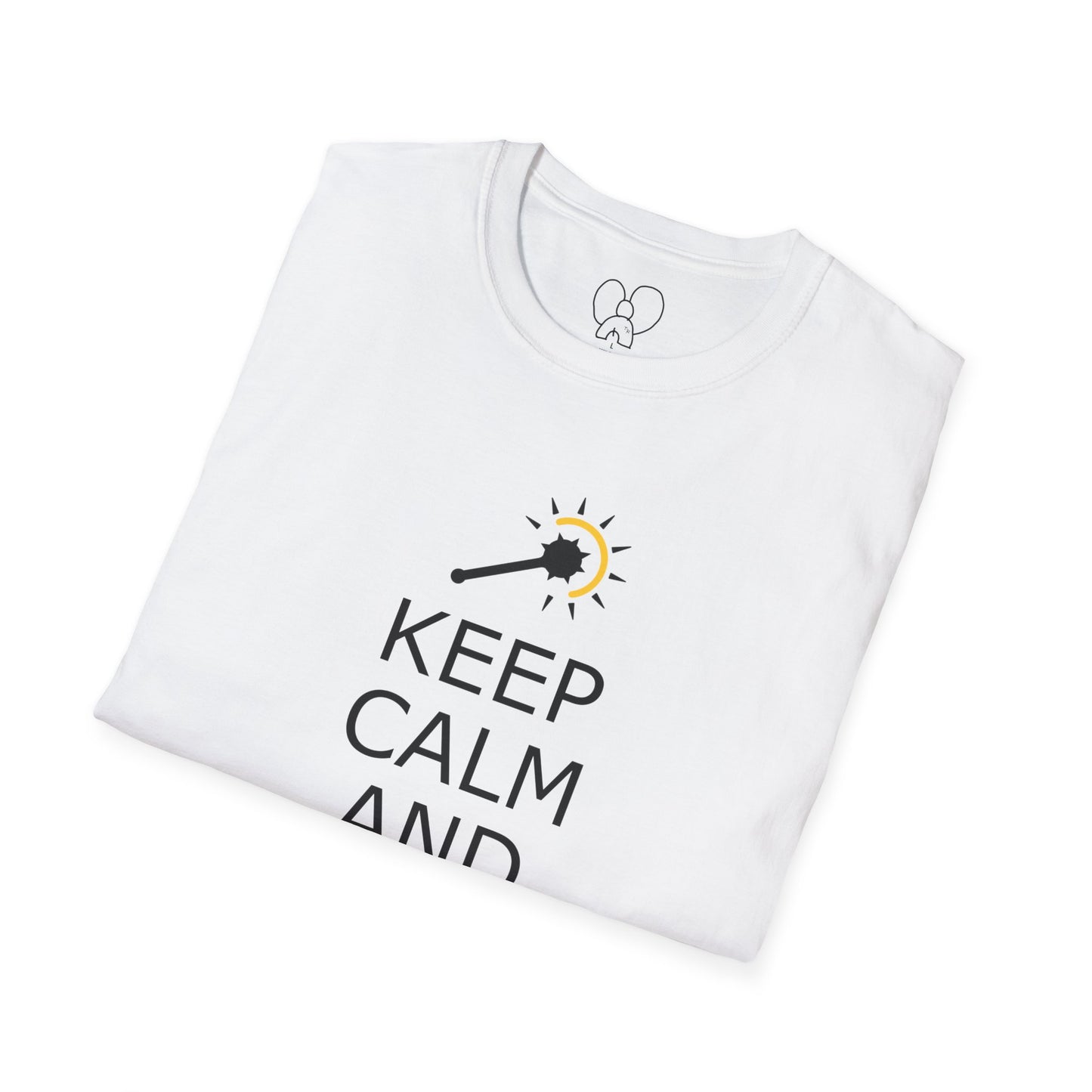 Keep Calm and Cleric On T-Shirt, Unisex Gamer Tee, Fun Graphic Tee, Role-Playing Shirt, Gift for D&D Players
