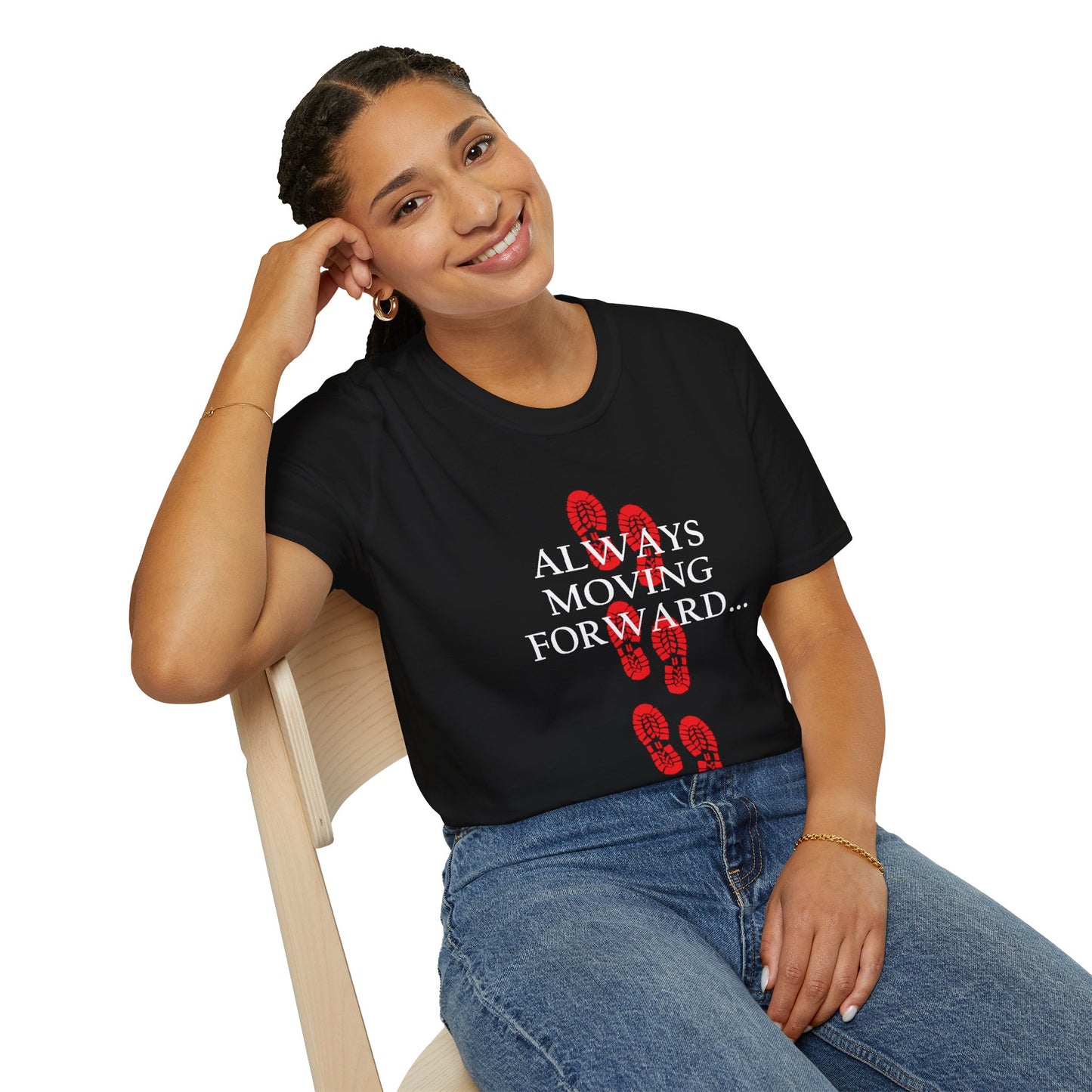 Inspirational T-Shirt for Journey Enthusiasts, Always Moving Forward, Embrace the Journey, Motivational Tee, Gift for Adventurers