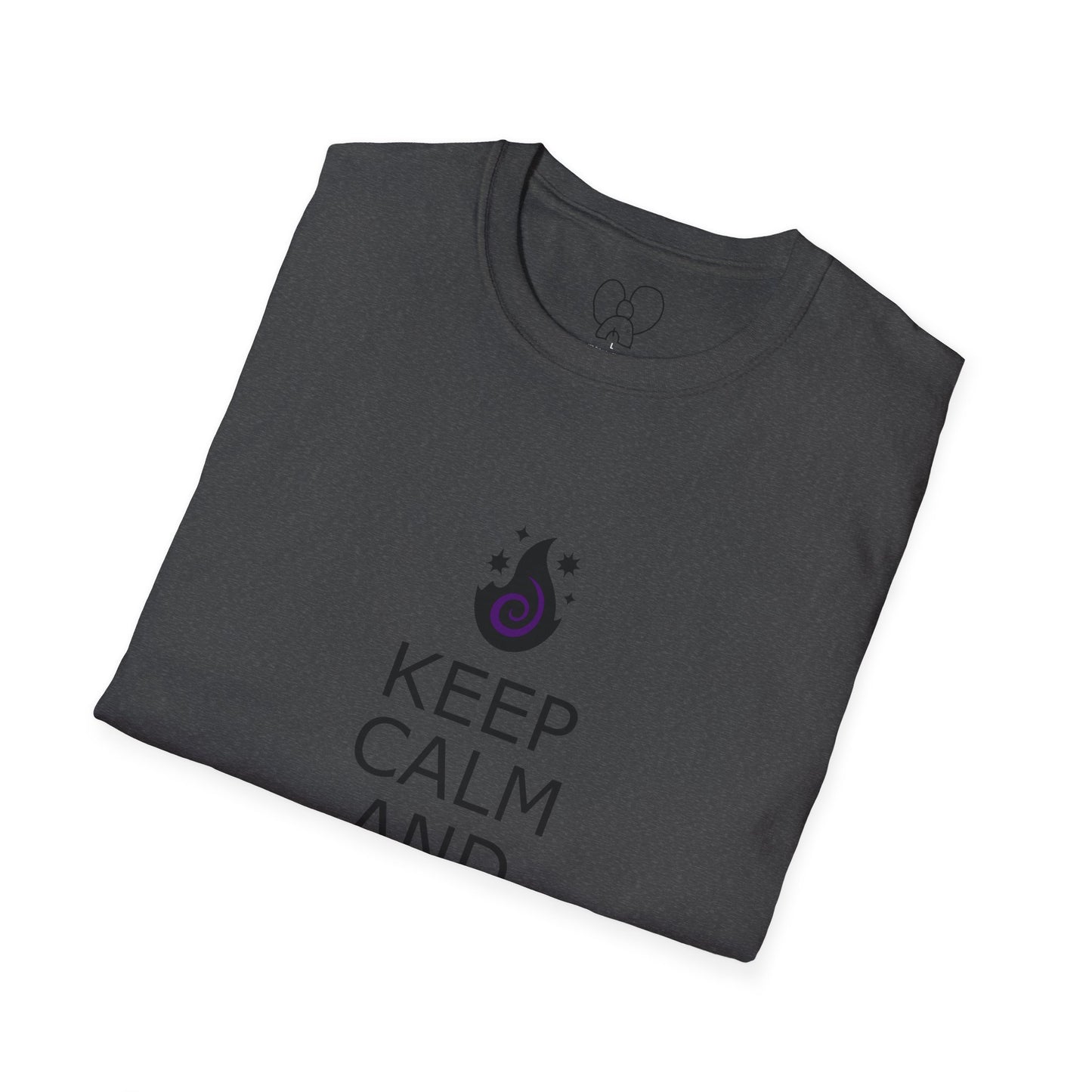 Keep Calm Sorcerer T-Shirt, Unisex Softstyle Tee, Magical Gift, Halloween Apparel, Witchy Vibes, Casual Wear
