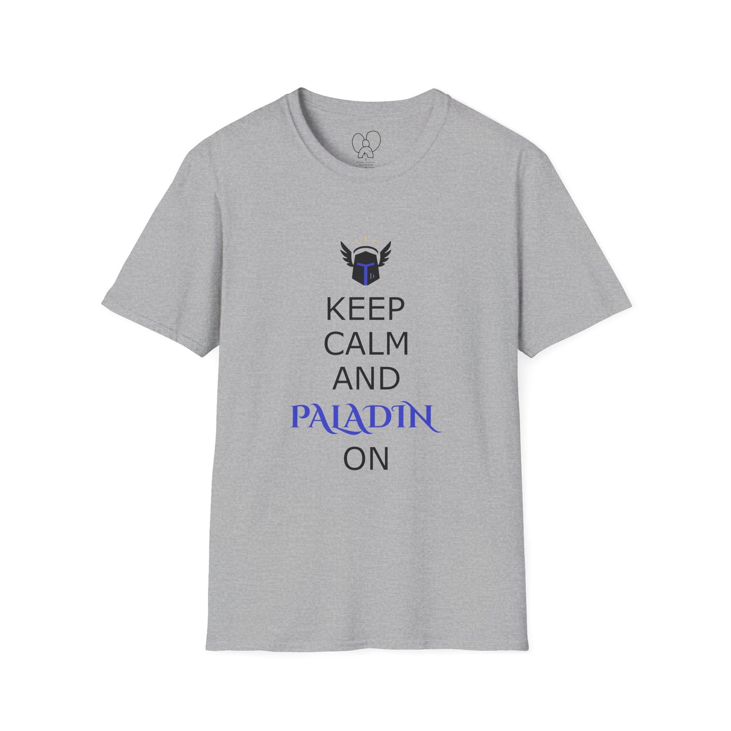 Keep Calm and Paladin On T-Shirt, Unisex Gaming Tee, Geeky Shirt, D&D Apparel, Casual Gift for Gamers, Unique Fantasy Merch