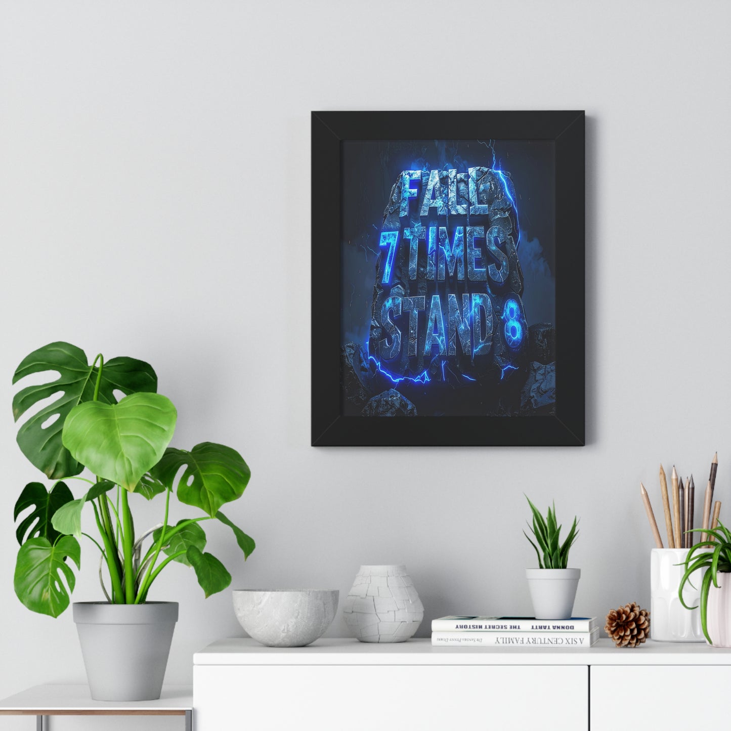 Motivational Framed Poster, Inspirational Wall Art, Home Decor, Gift for Students, Positive Quote Poster, Office Wall Art