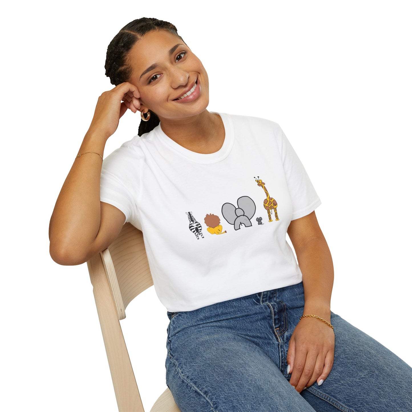 Animal Band Graphic T-Shirt, Cute Zoo Animal Tee, Unisex T-Shirt, Birthday Gift, Fun, Family, Party Outfit, Adventure Shirt