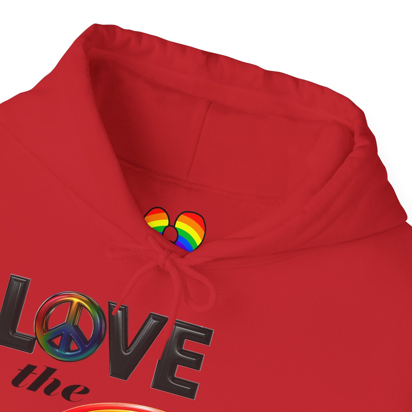 Rainbow Love Peace Hoodie