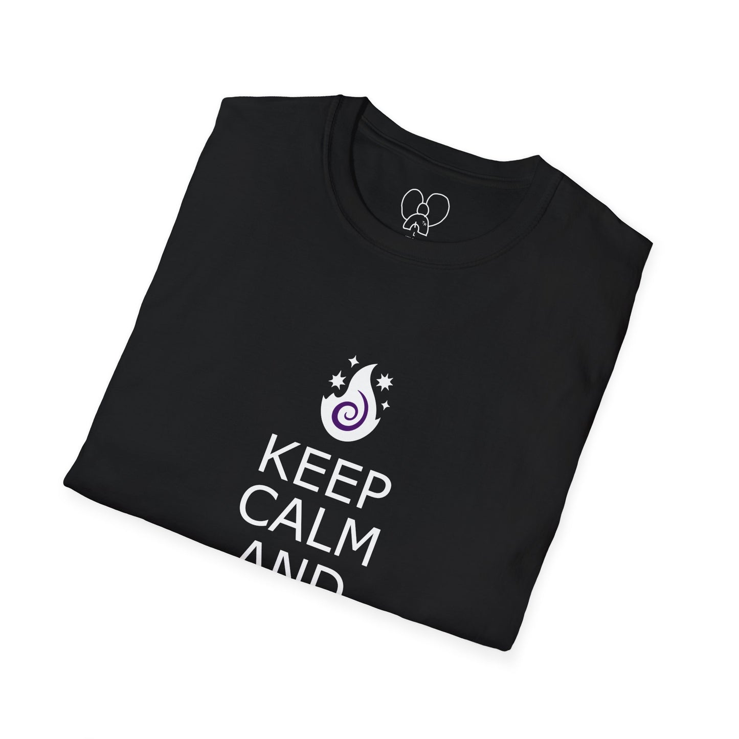 Keep Calm Sorcerer T-Shirt, Unisex Softstyle Tee, Magical Gift, Halloween Apparel, Witchy Vibes, Casual Wear