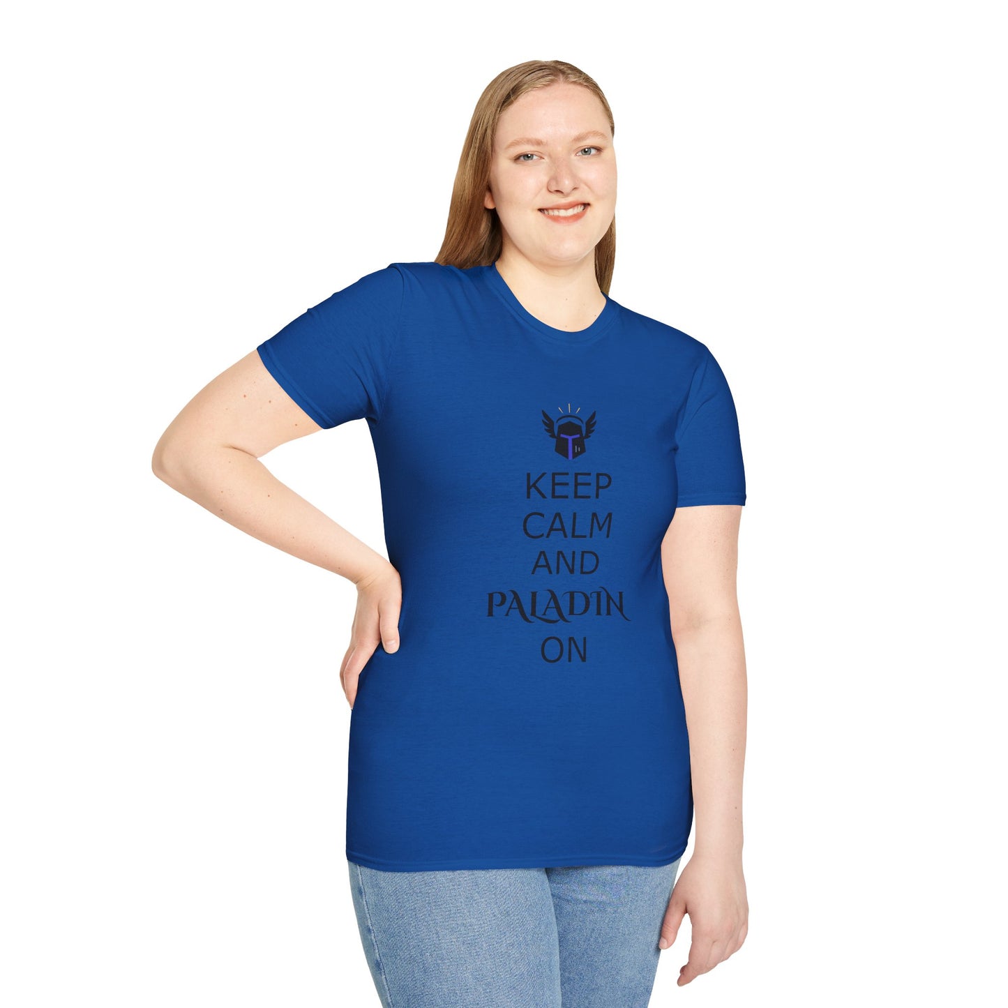 Keep Calm and Paladin On T-Shirt, Unisex Gaming Tee, Geeky Shirt, D&D Apparel, Casual Gift for Gamers, Unique Fantasy Merch