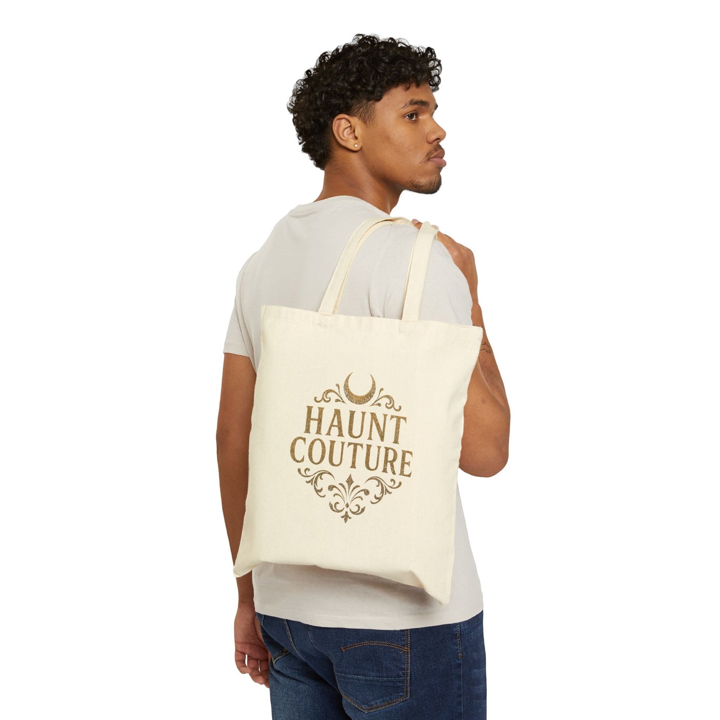 Halloween Ghost Tote Bag - Creep It Real, Haunt Couture, Eco-Friendly Shopping Bag, Fall Festival, Trick or Treat