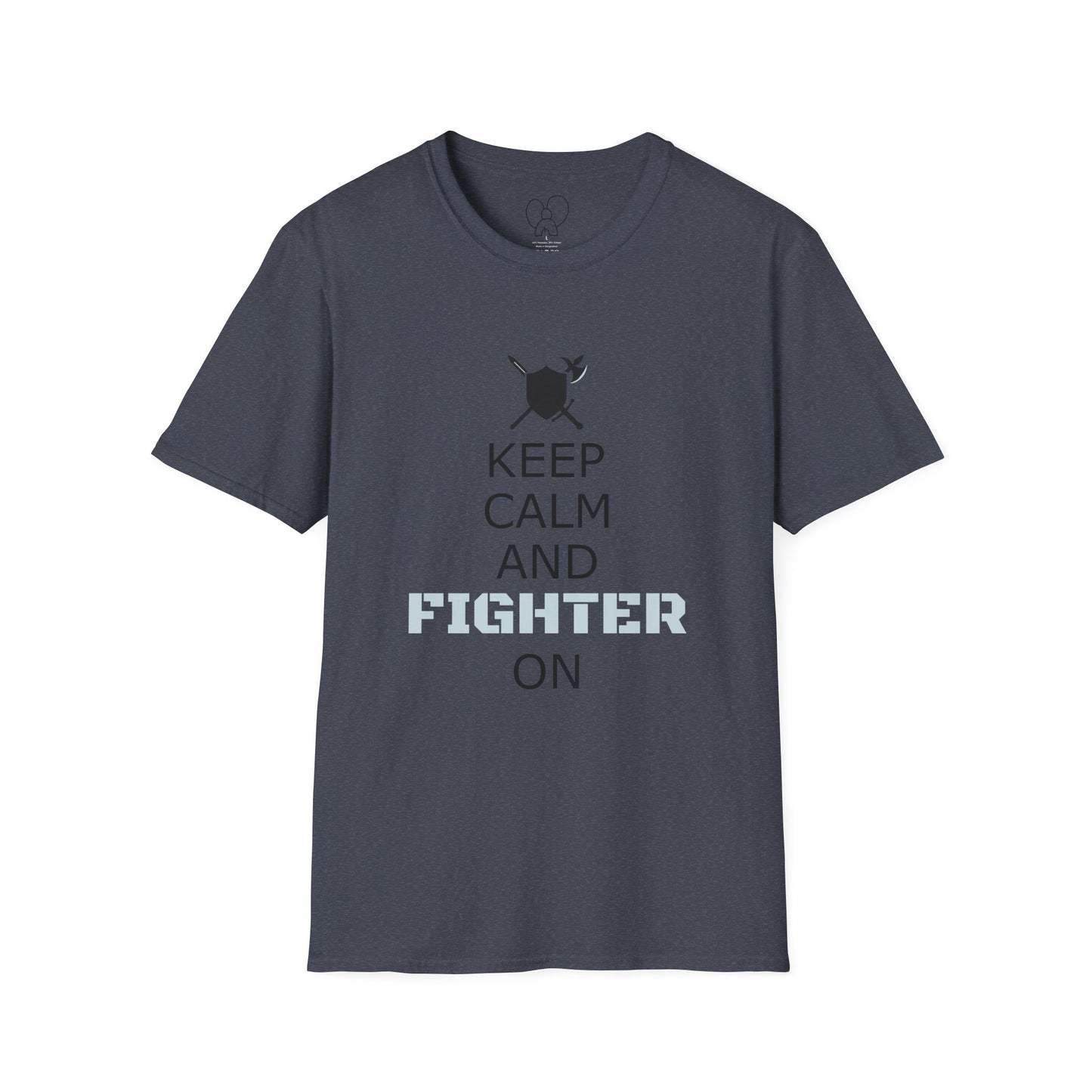 Keep Calm Fighter Unisex T-Shirt, Inspirational Tee, Motivational Apparel, Gift for Fighters, Self-Improvement Outfit