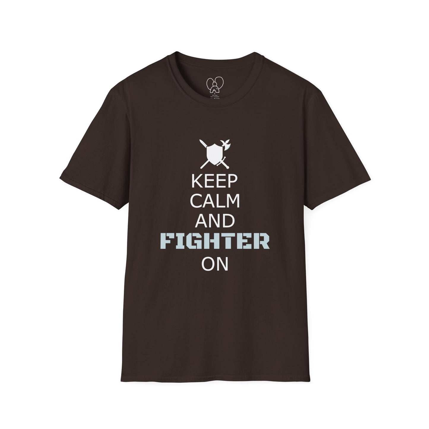 Keep Calm Fighter Unisex T-Shirt, Inspirational Tee, Motivational Apparel, Gift for Fighters, Self-Improvement Outfit