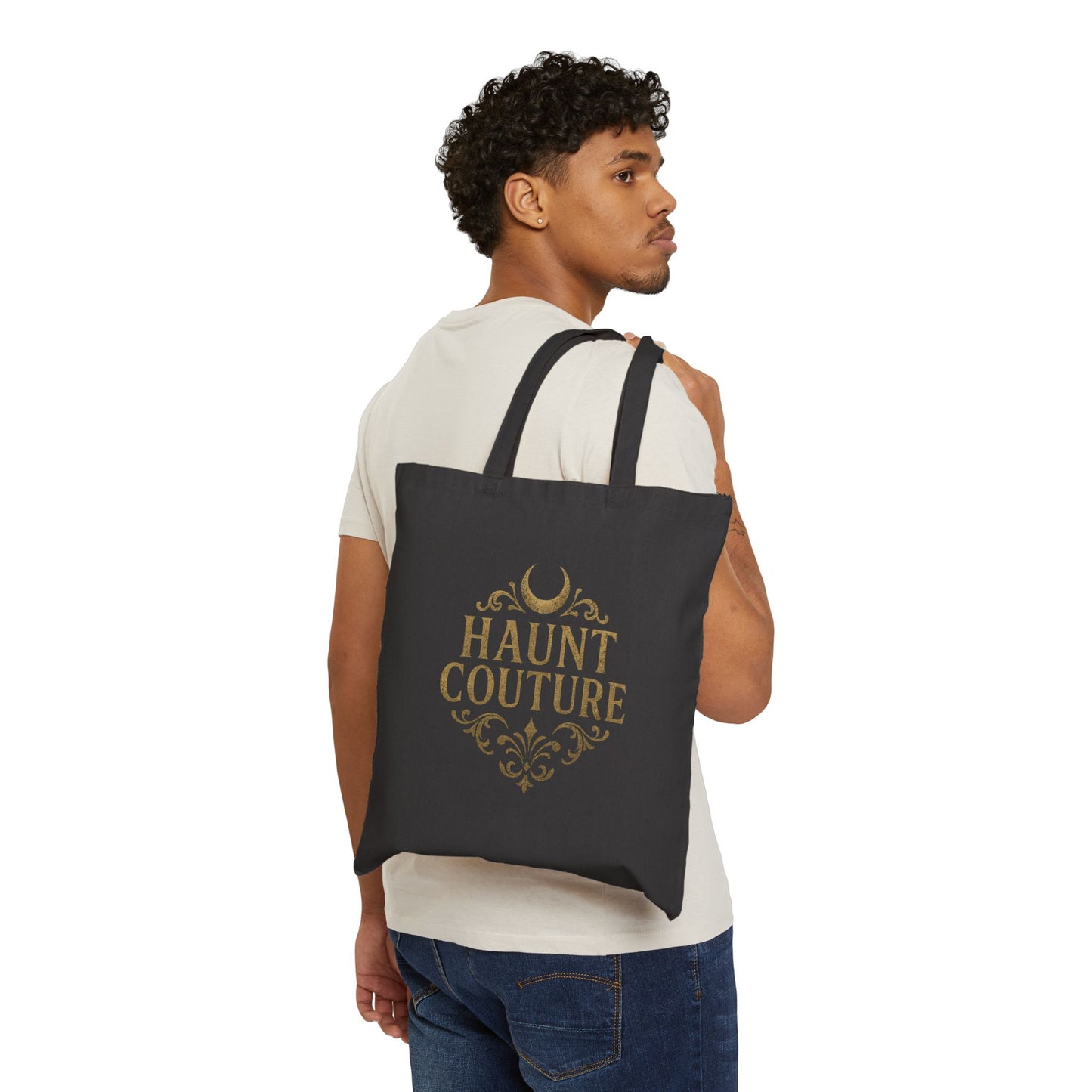 Halloween Ghost Tote Bag - Creep It Real, Haunt Couture, Eco-Friendly Shopping Bag, Fall Festival, Trick or Treat