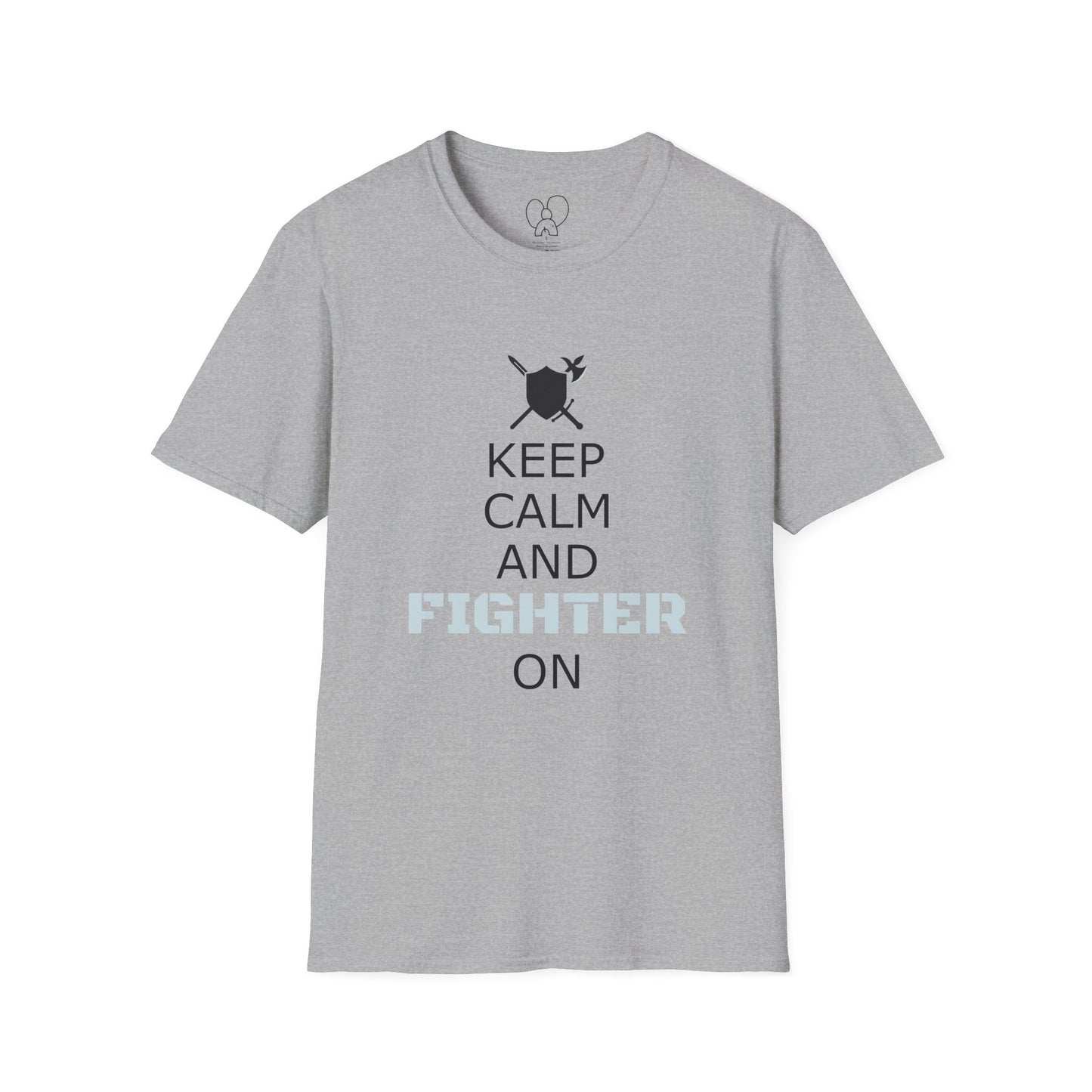 Keep Calm Fighter Unisex T-Shirt, Inspirational Tee, Motivational Apparel, Gift for Fighters, Self-Improvement Outfit
