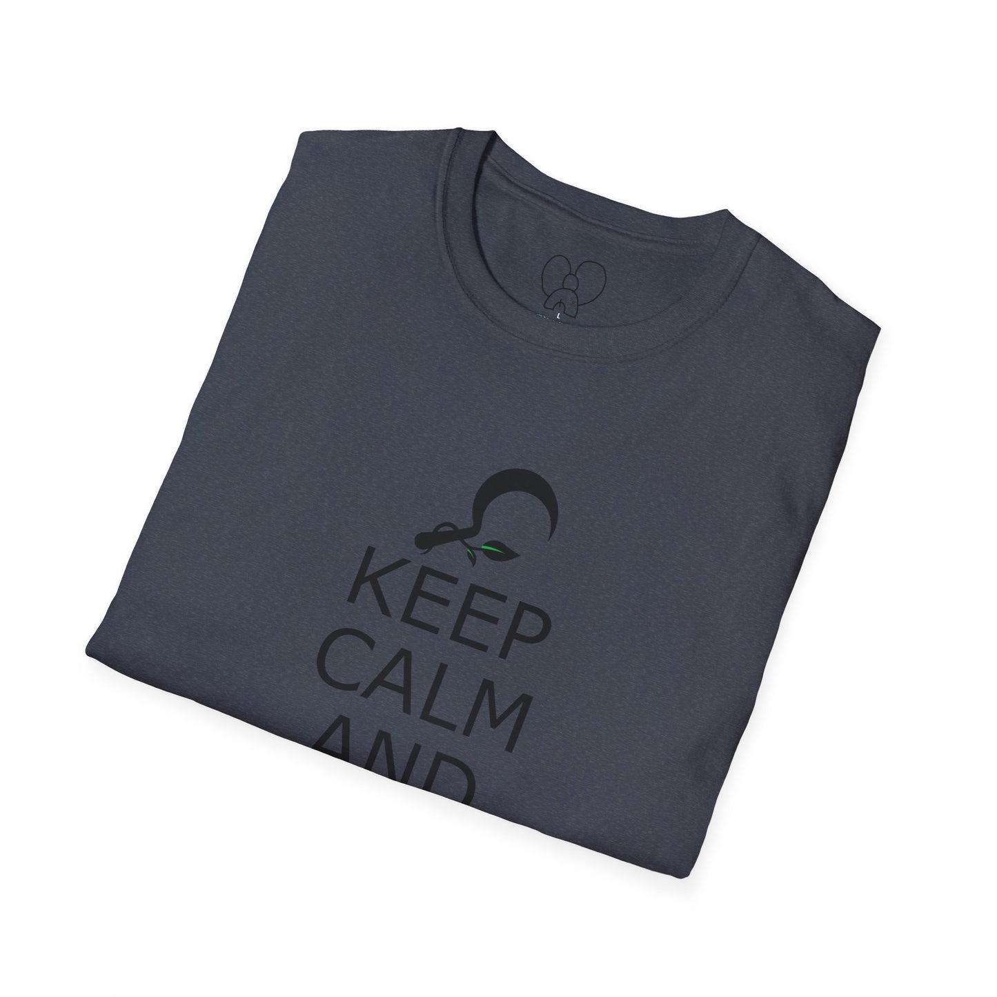 Druid T-Shirt, Keep Calm and Druid On Shirt, Unisex Softstyle Tee, Witchy Apparel, Pagan Clothing, Fantasy Gift