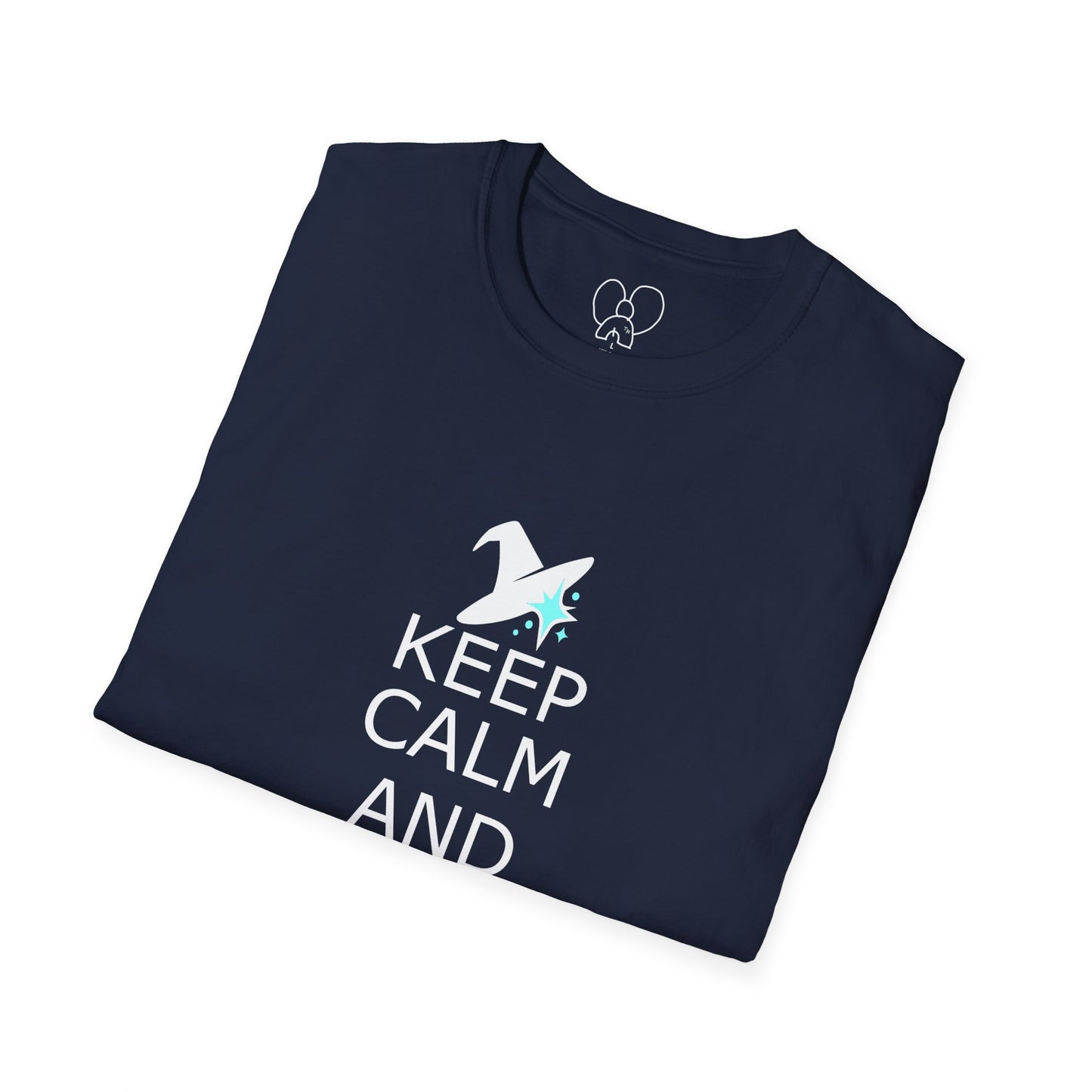 Keep Calm and Wizard On T-Shirt, Unisex Tee, Magical Gift, Ideal for Wizards, Birthday Gift, Casual Wear, Relaxed Vibe