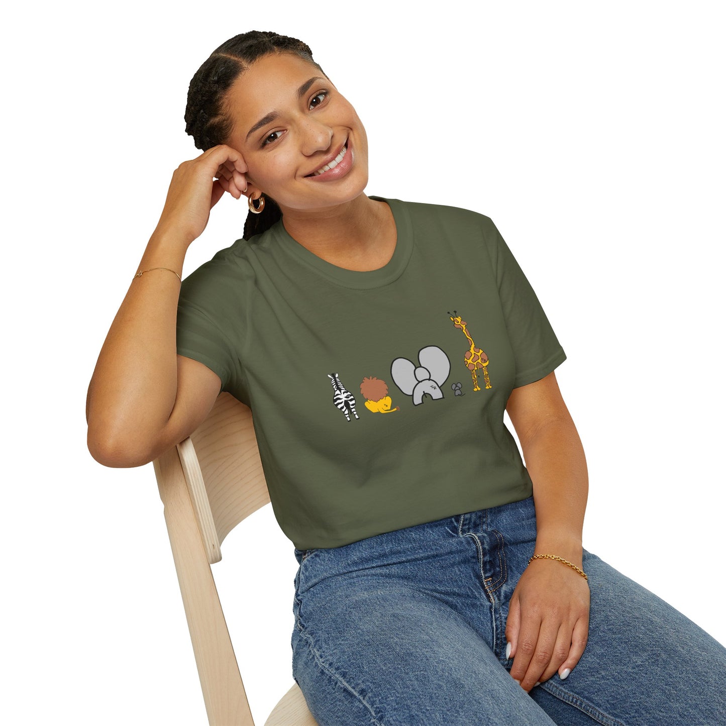 Animal Band Graphic T-Shirt, Cute Zoo Animal Tee, Unisex T-Shirt, Birthday Gift, Fun, Family, Party Outfit, Adventure Shirt