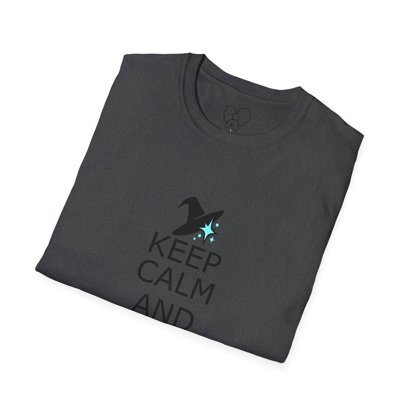 Keep Calm and Wizard On T-Shirt, Unisex Tee, Magical Gift, Ideal for Wizards, Birthday Gift, Casual Wear, Relaxed Vibe
