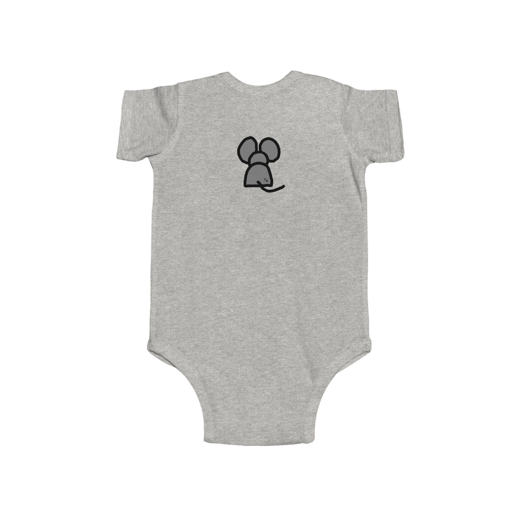 Cute Mouse Design Infant Bodysuit - Soft Jersey Baby Outfit