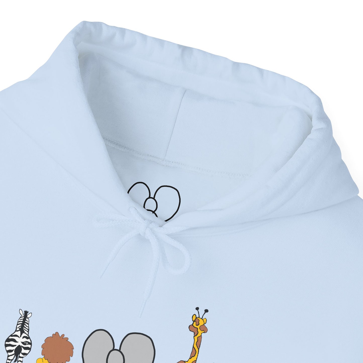 Whimsical Animal Sweatshirt, Cozy Unisex Hoodie for Kids & Teens, Fun Gift for Birthdays, Animal Lovers' Apparel