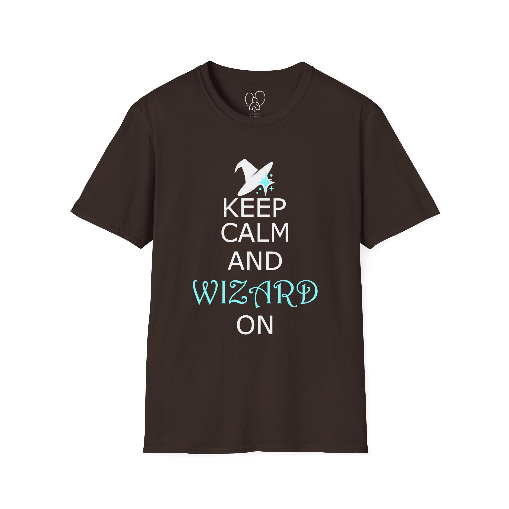 Keep Calm and Wizard On T-Shirt, Unisex Tee, Magical Gift