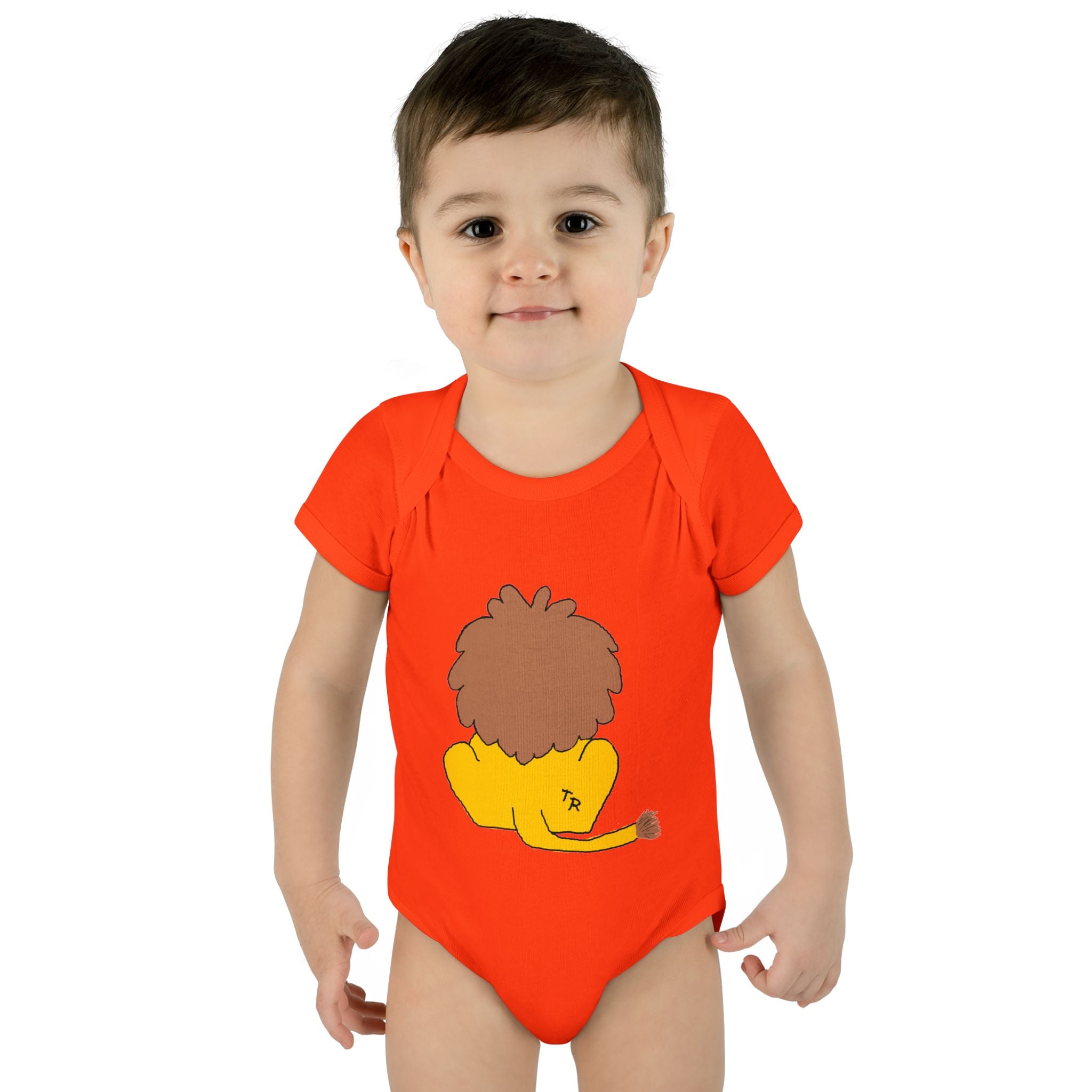 Infant Baby Rib Bodysuit - Lion
