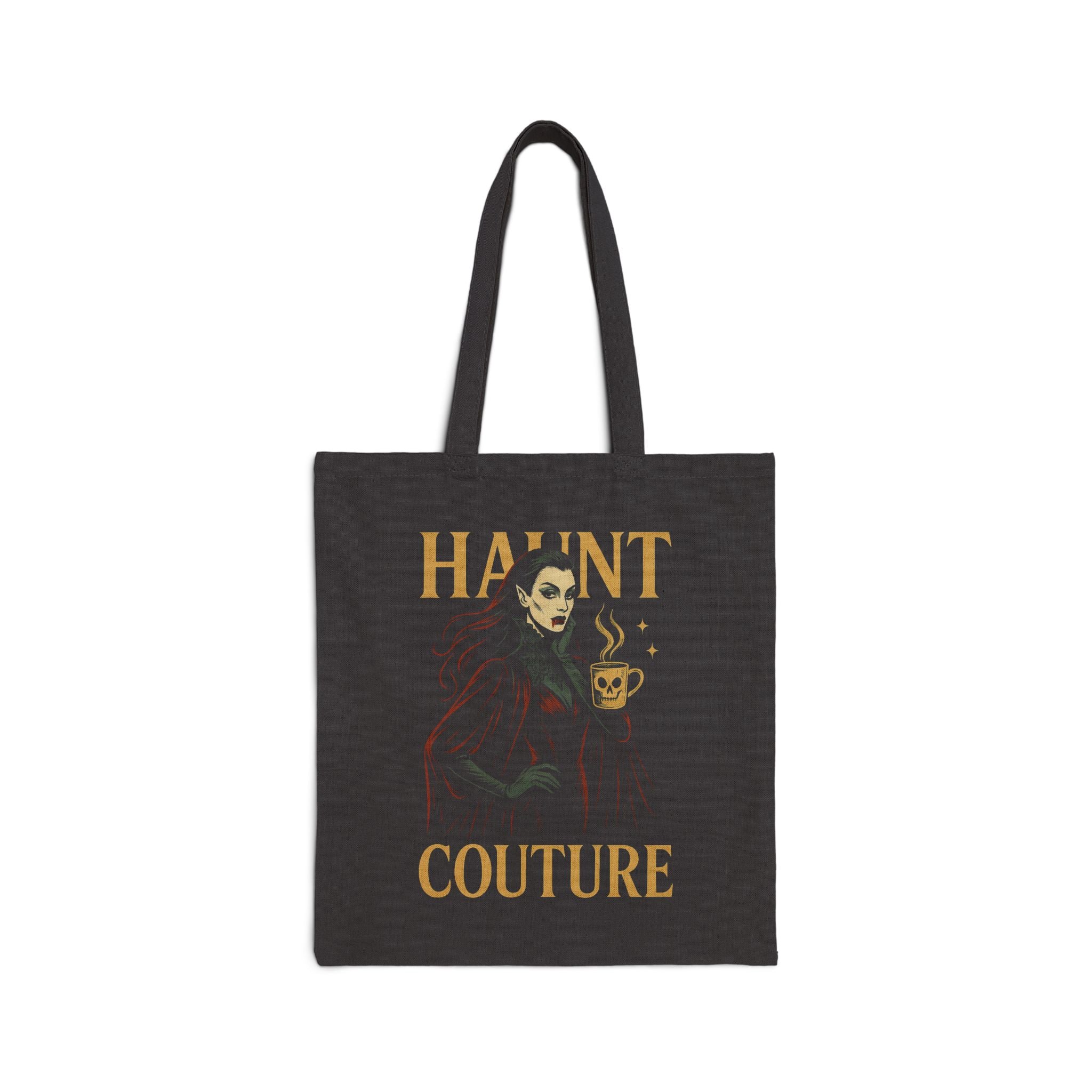 Haunt Couture Tote Bag, Halloween Tote, Witchy Shopping Bag, Spooky Gift, Eco-Friendly Canvas Bag