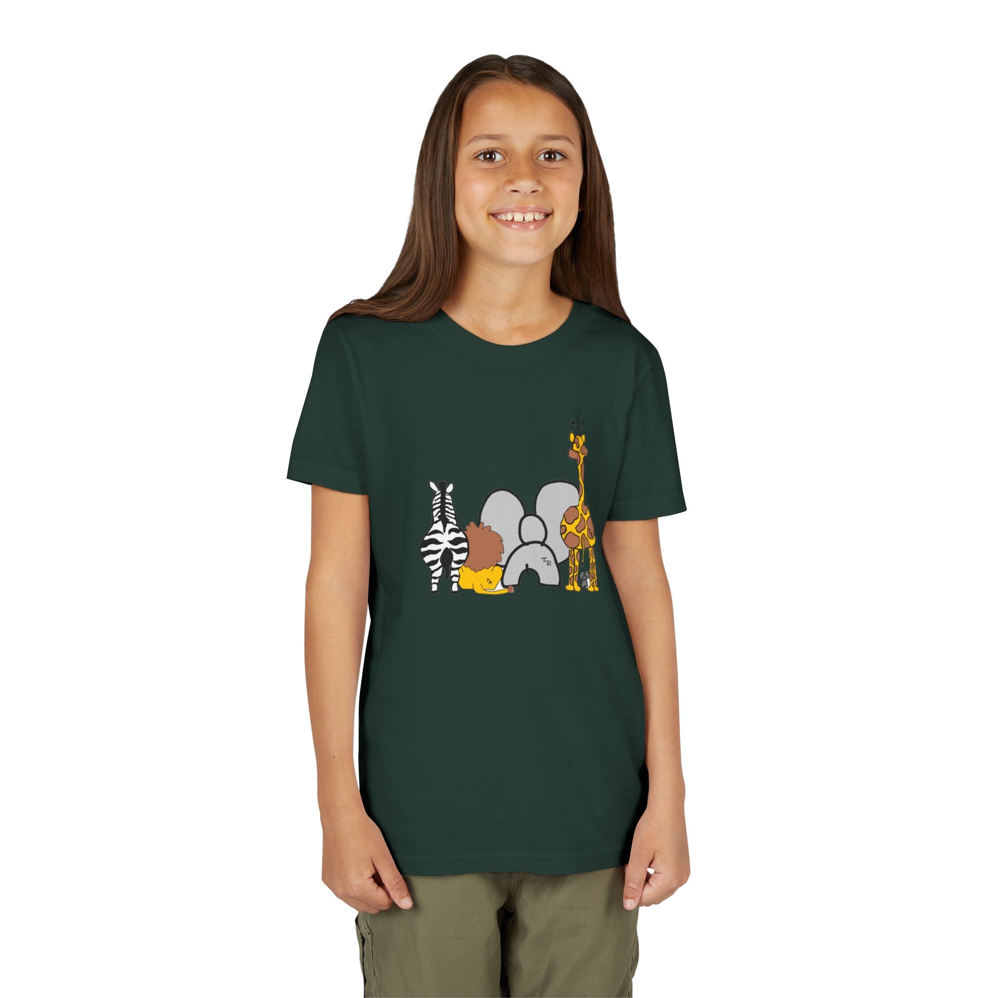 Youth Tee - Animals Front - Elephant