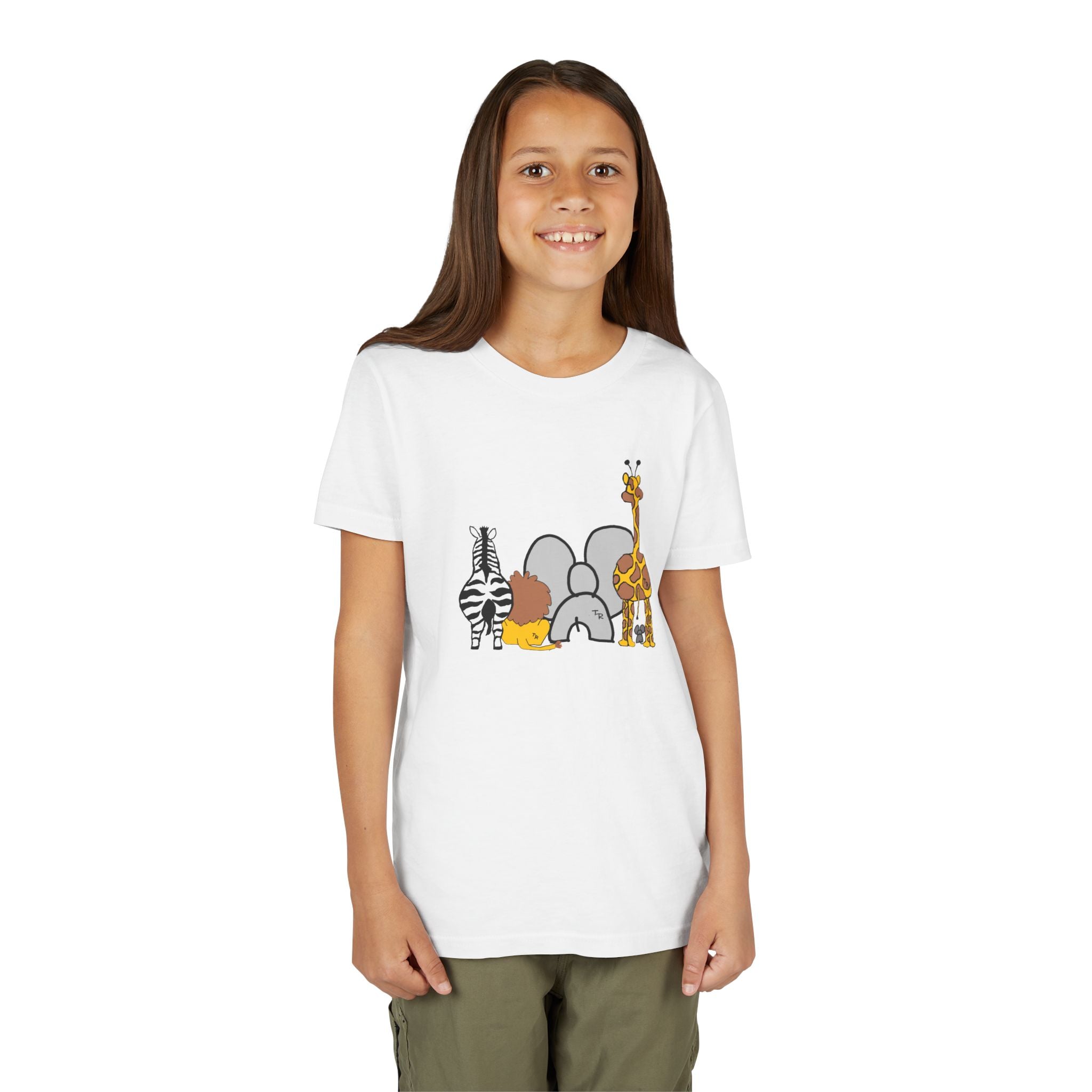 Youth Tee - Animals Front - Elephant